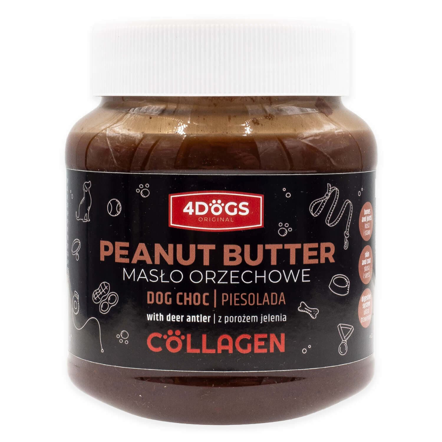 DogChoc Erdnussbutter mit Hirschgeweihpulver