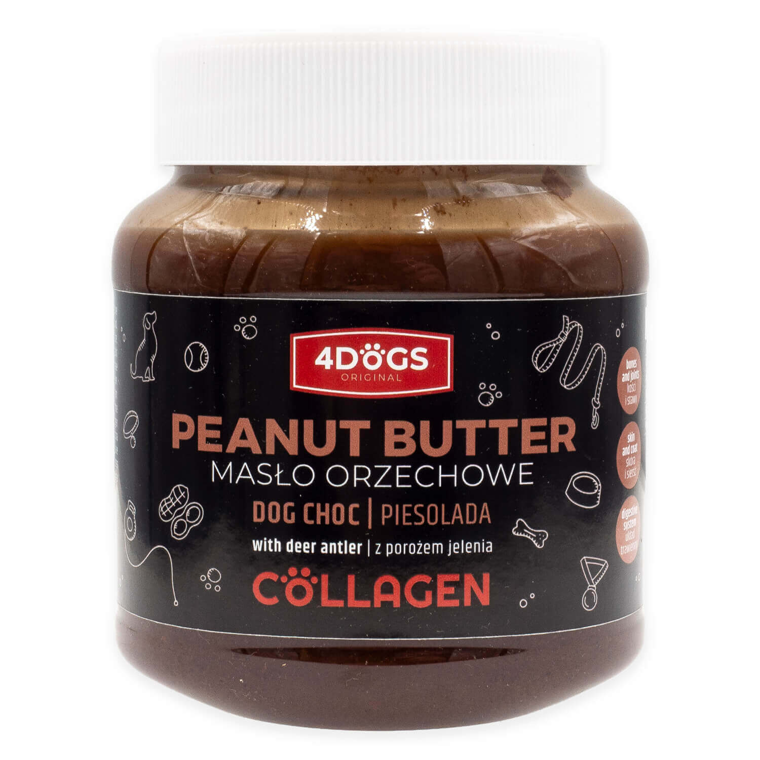 DogChoc Erdnussbutter mit Hirschgeweihpulver