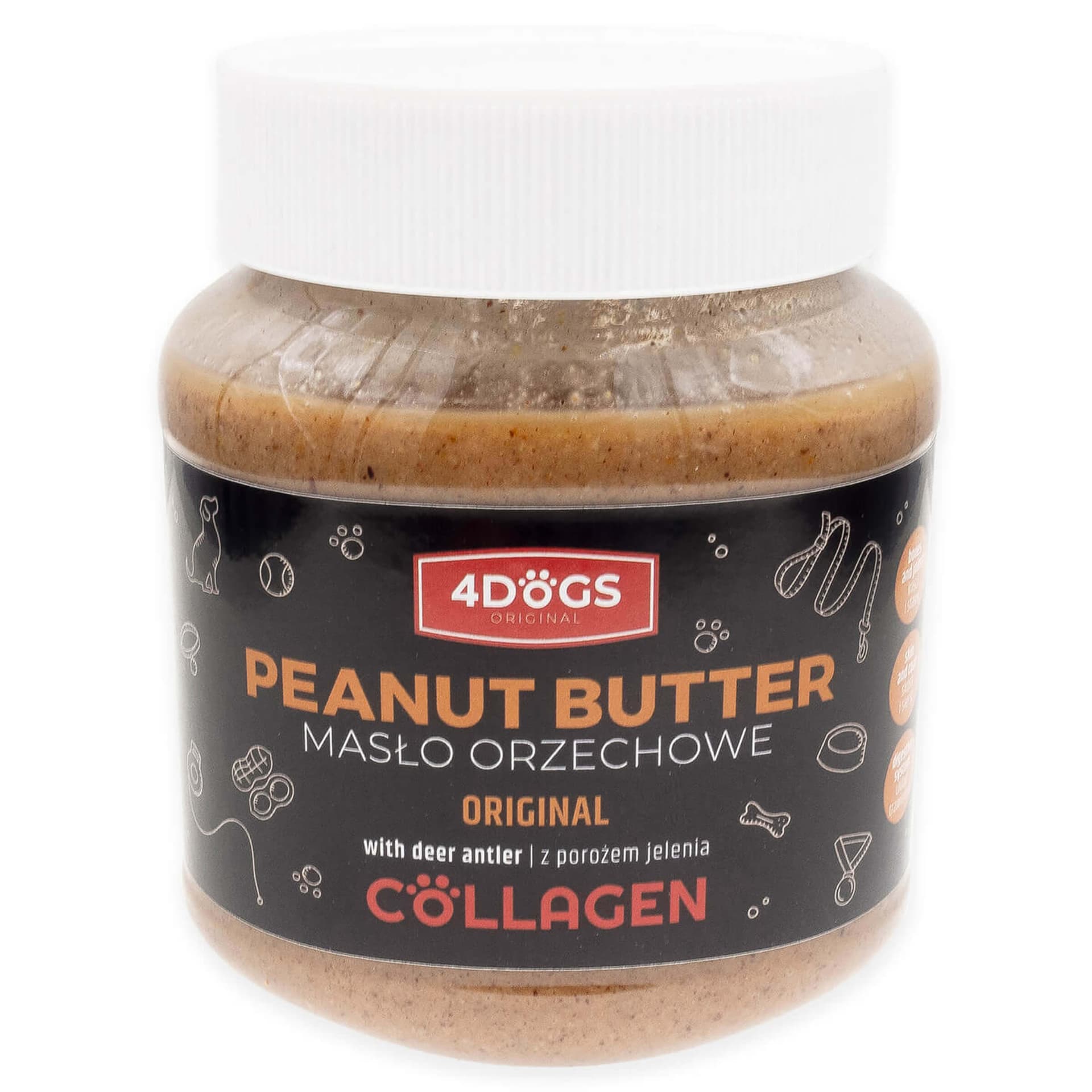 Erdnussbutter mit Hirschgeweihpulver
