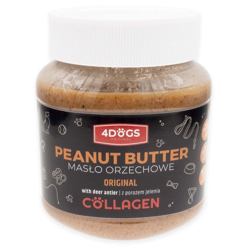 Erdnussbutter mit Hirschgeweihpulver