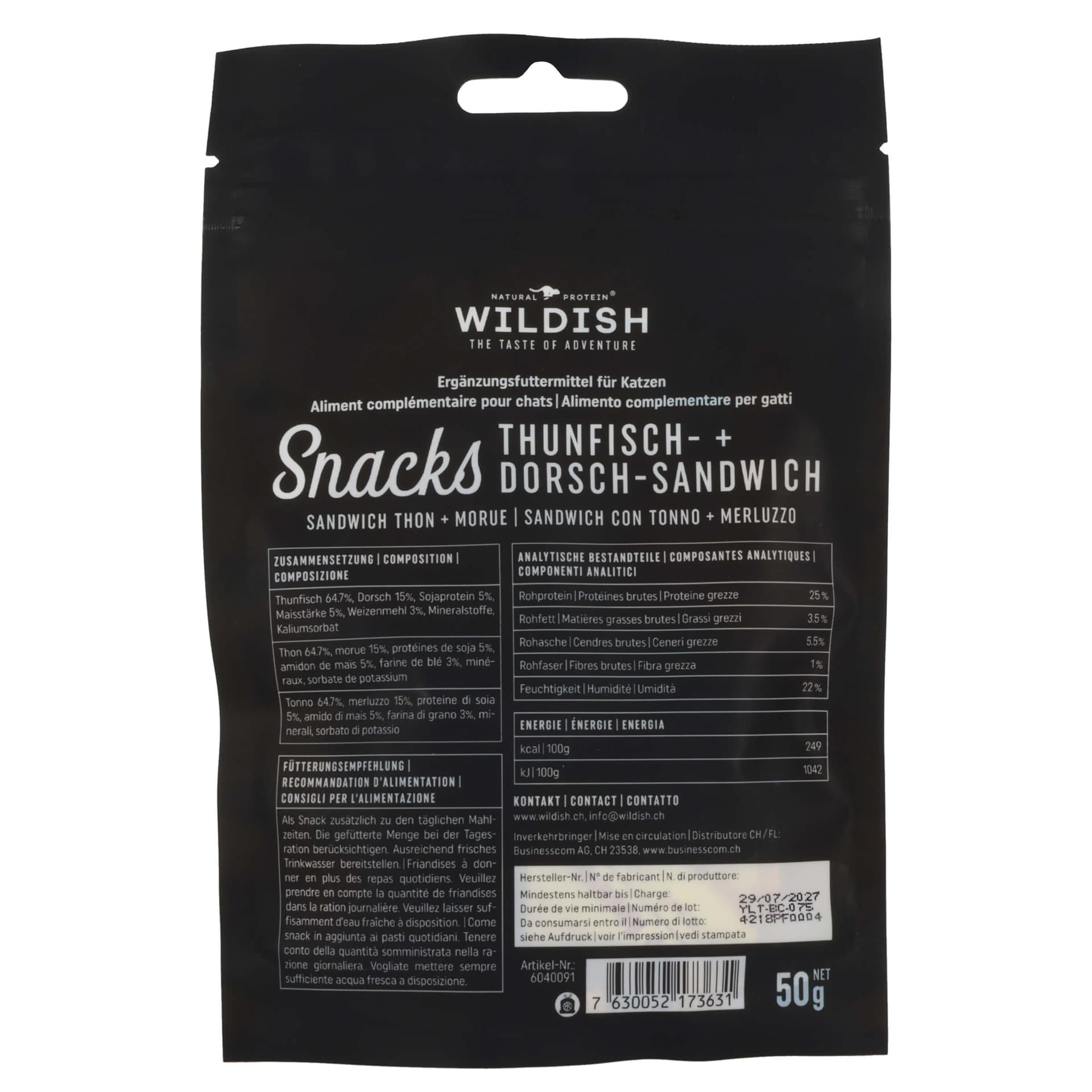 Cat Thunfisch & Dorsch Sandwich