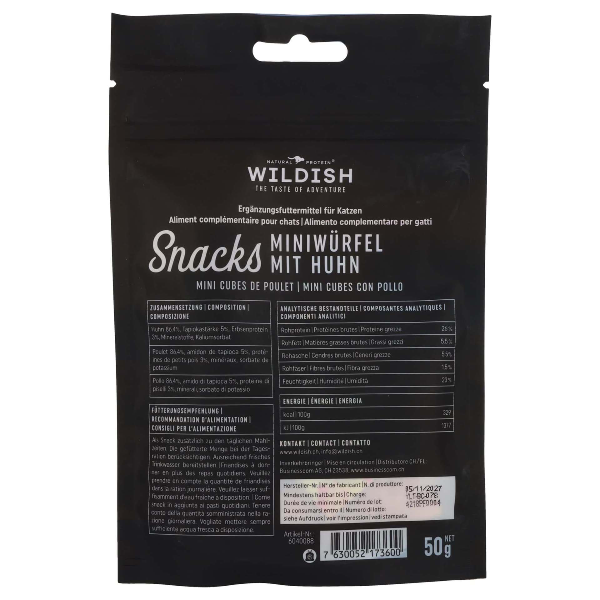 Cat Mini Würfel mit Huhn