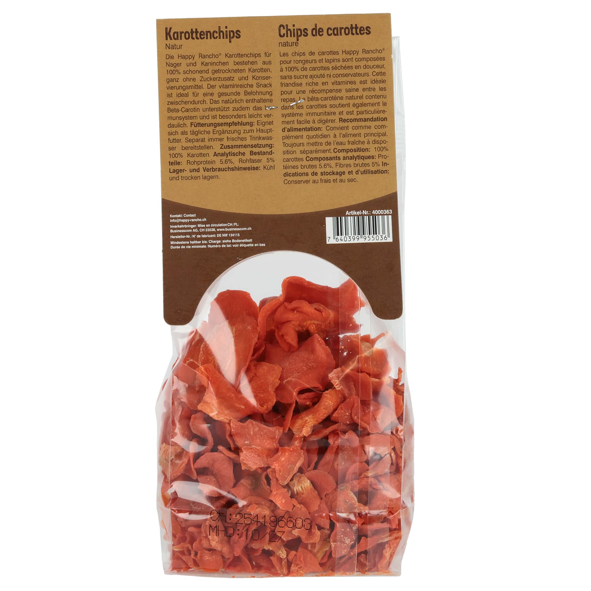 Snack Karottenchips