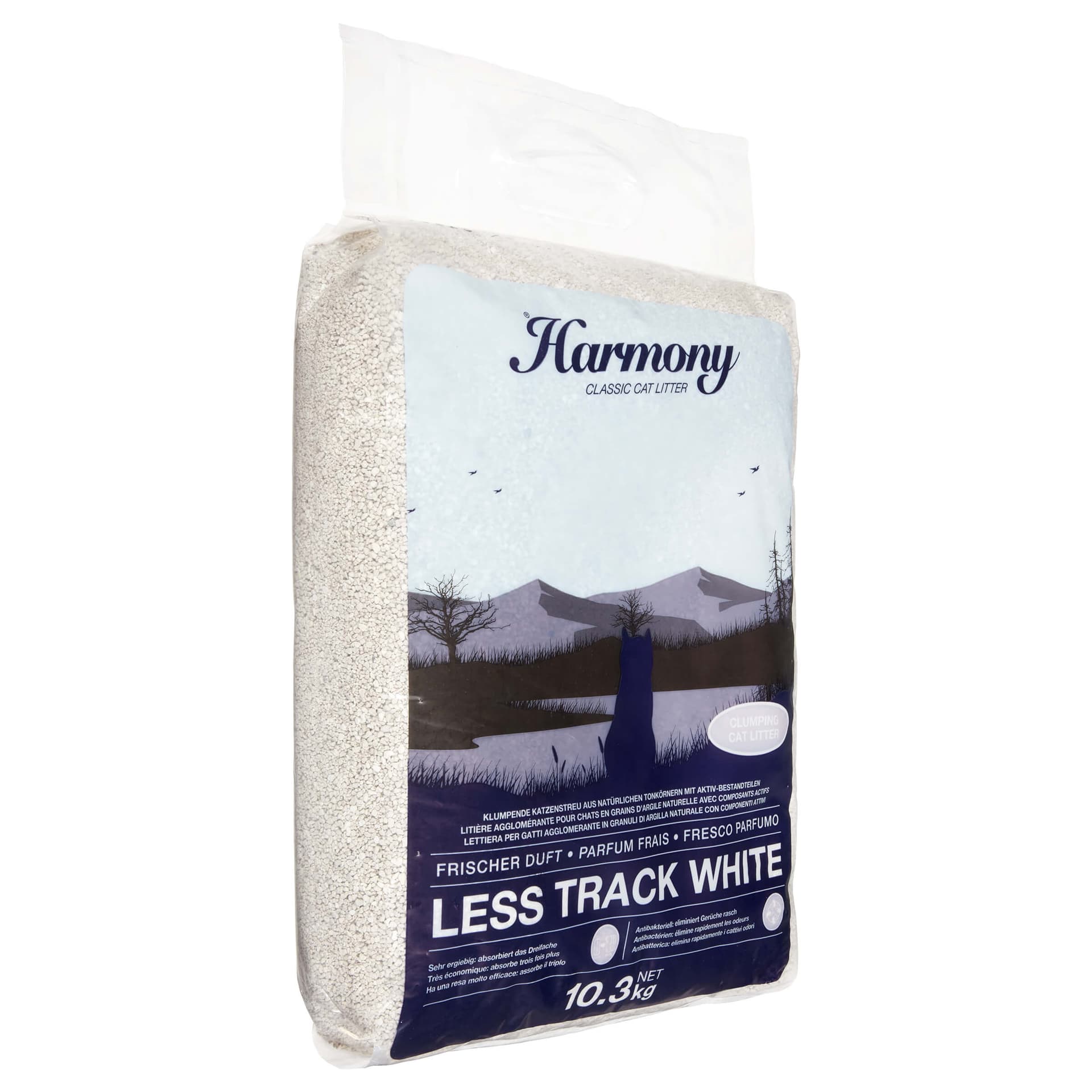 Cat Classic Litter Less Track Cat White