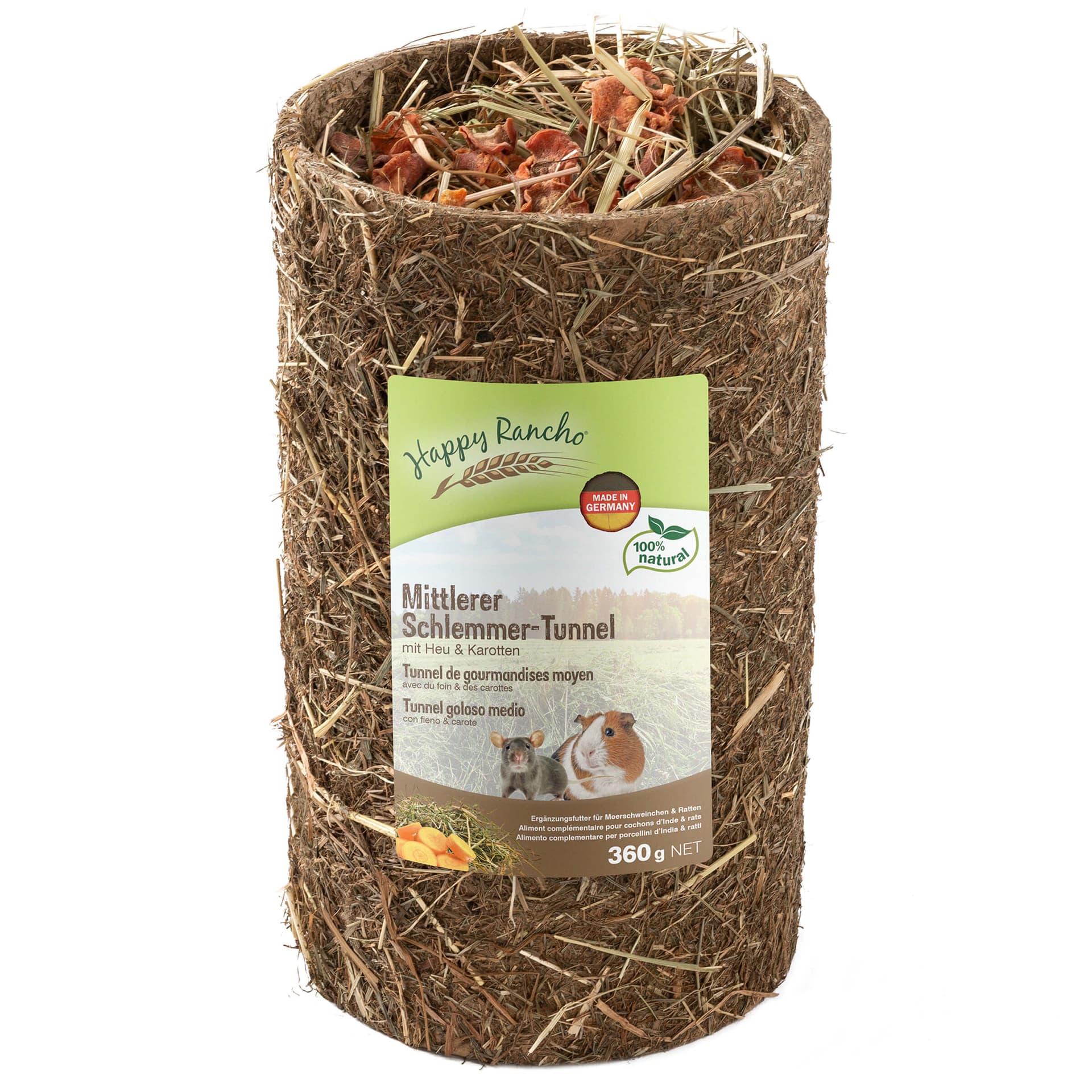 Nagersnack Schlemmertunnel für Meerschweinchen & Ratten