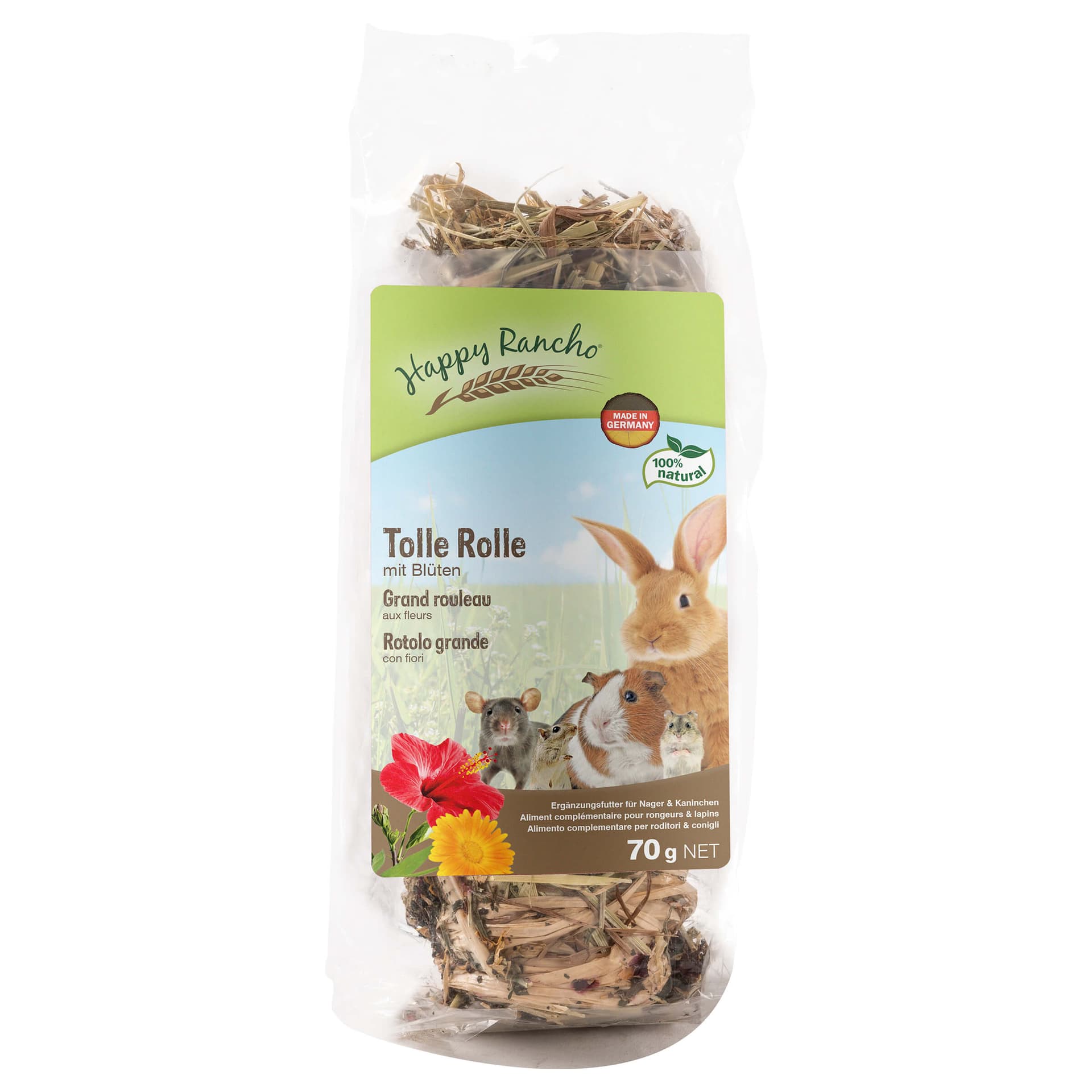 Tolle Rolle mit Blüten