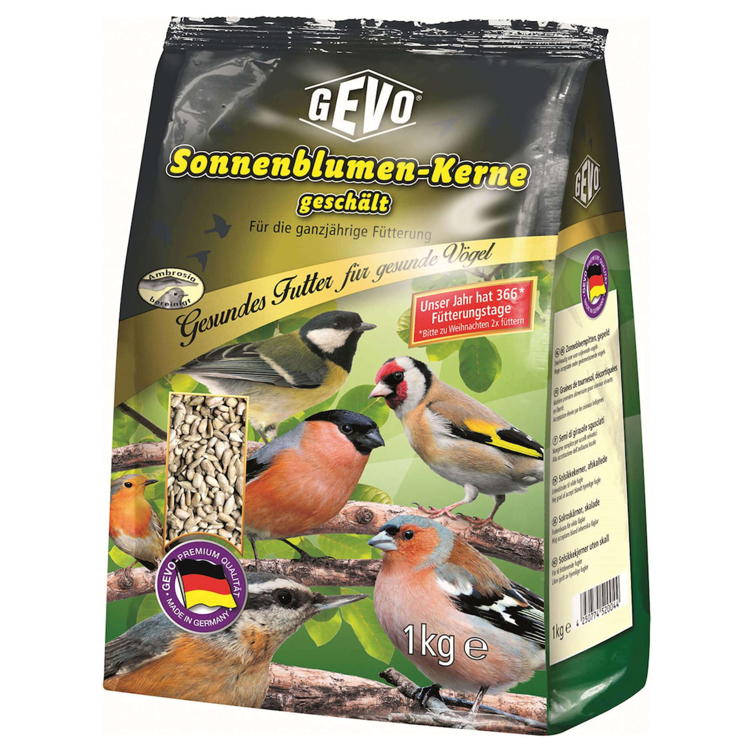 Sonnenblumenkerne für Wildvögel