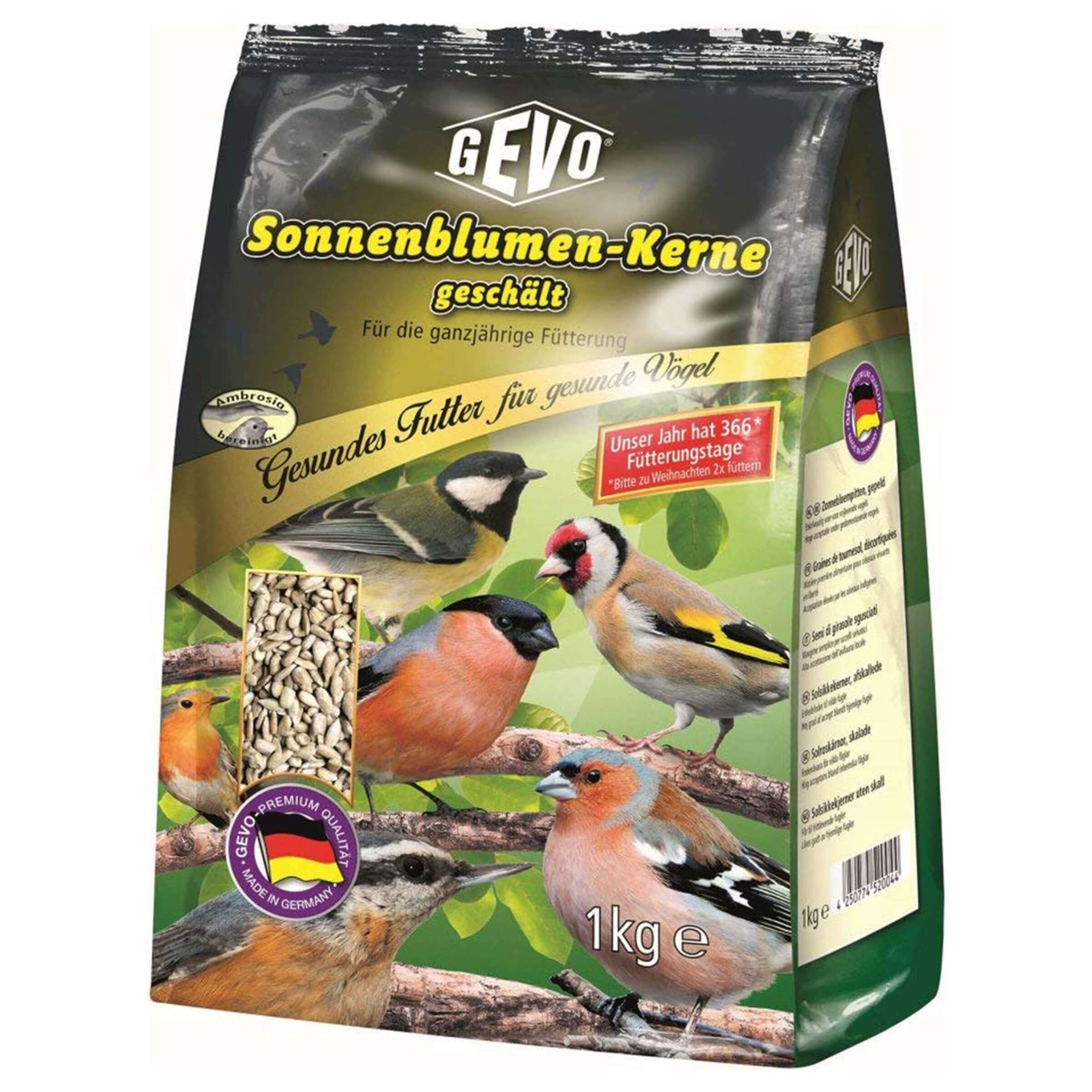 Sonnenblumenkerne für Wildvögel