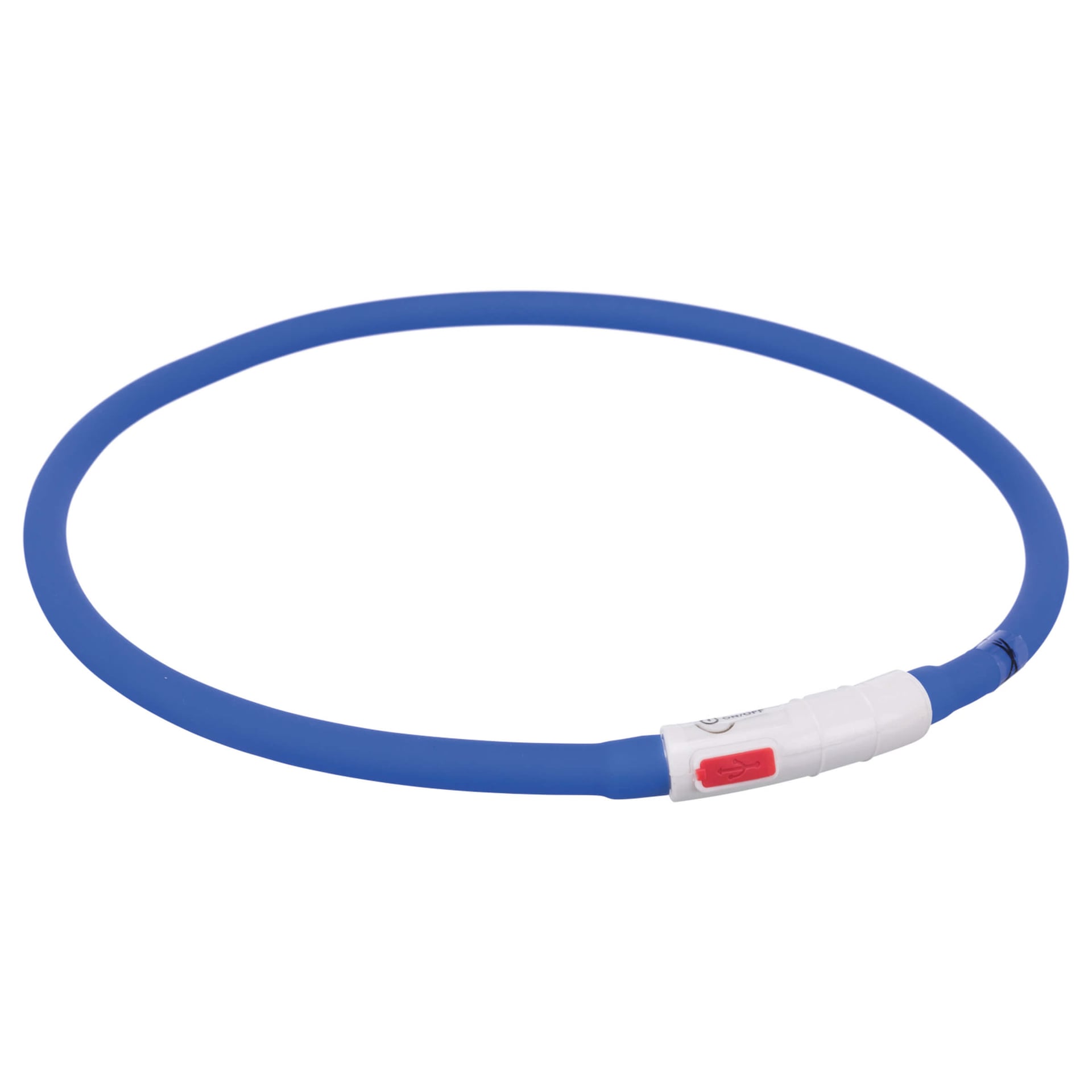 Leuchthalsband Flash blau