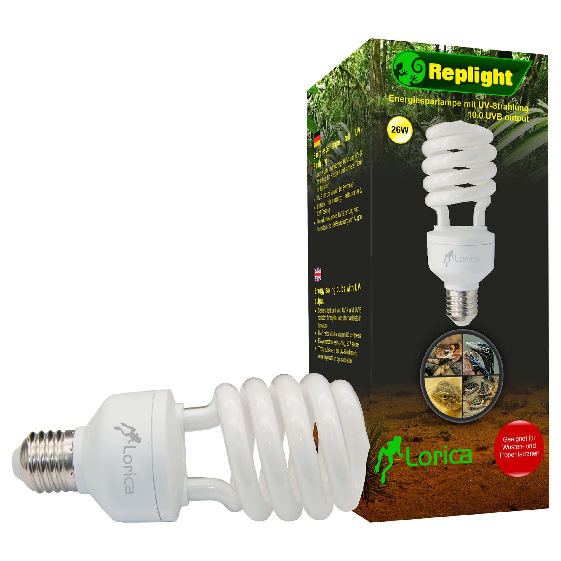 Sparlampe UV-B 10.0 26 W