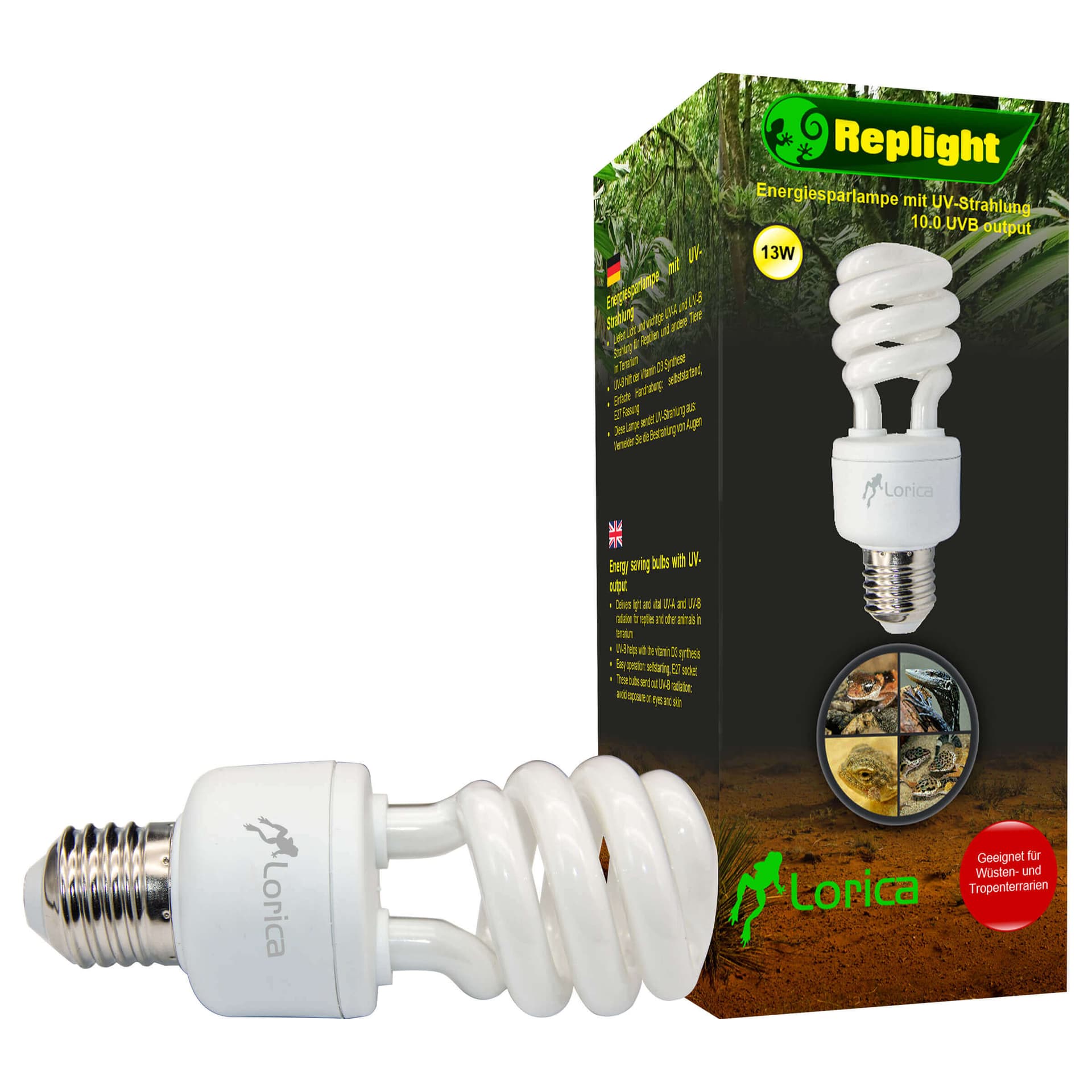 Sparlampe UV-B 10.0 13 W