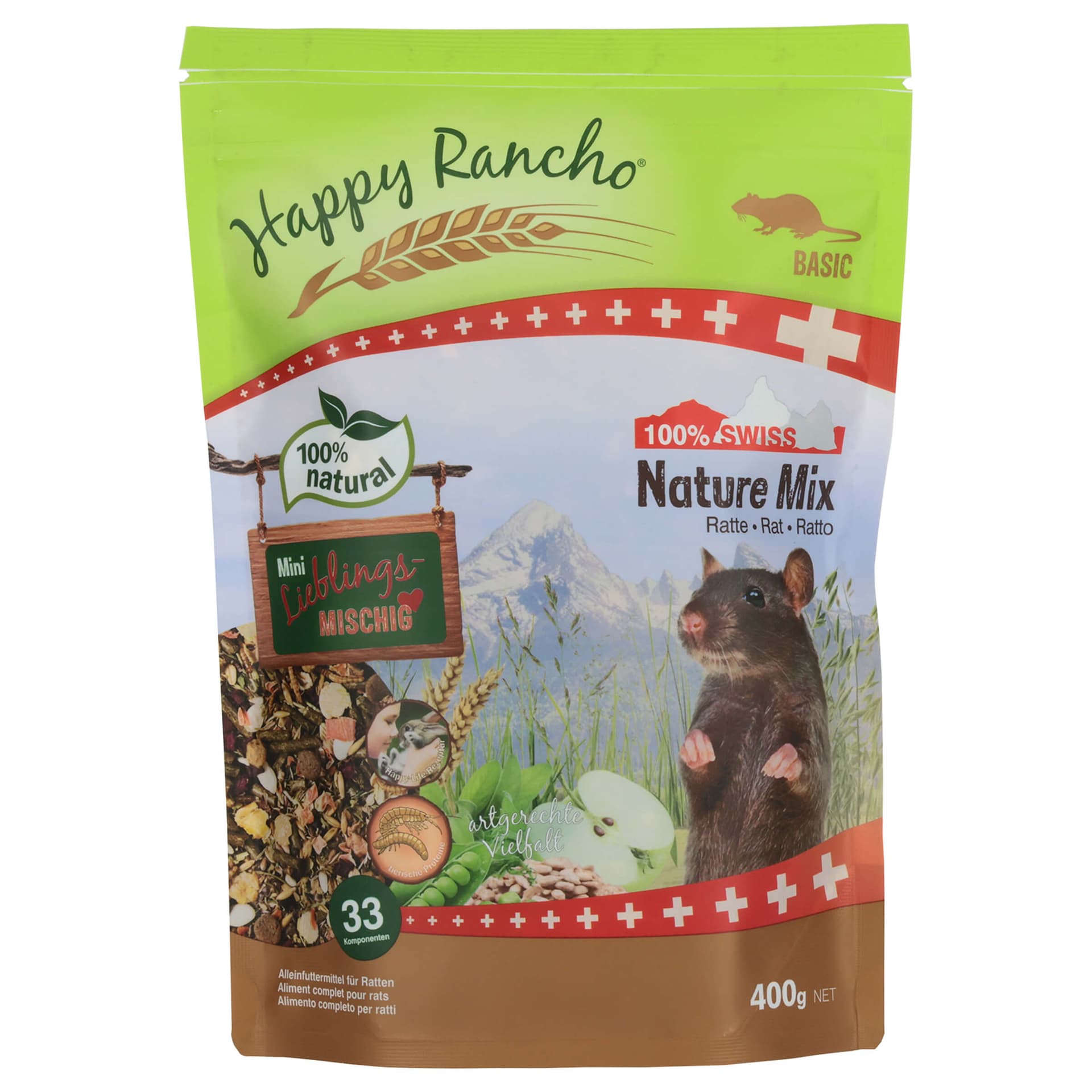 Happy Rancho Swiss Nature Mix Ratte 400g