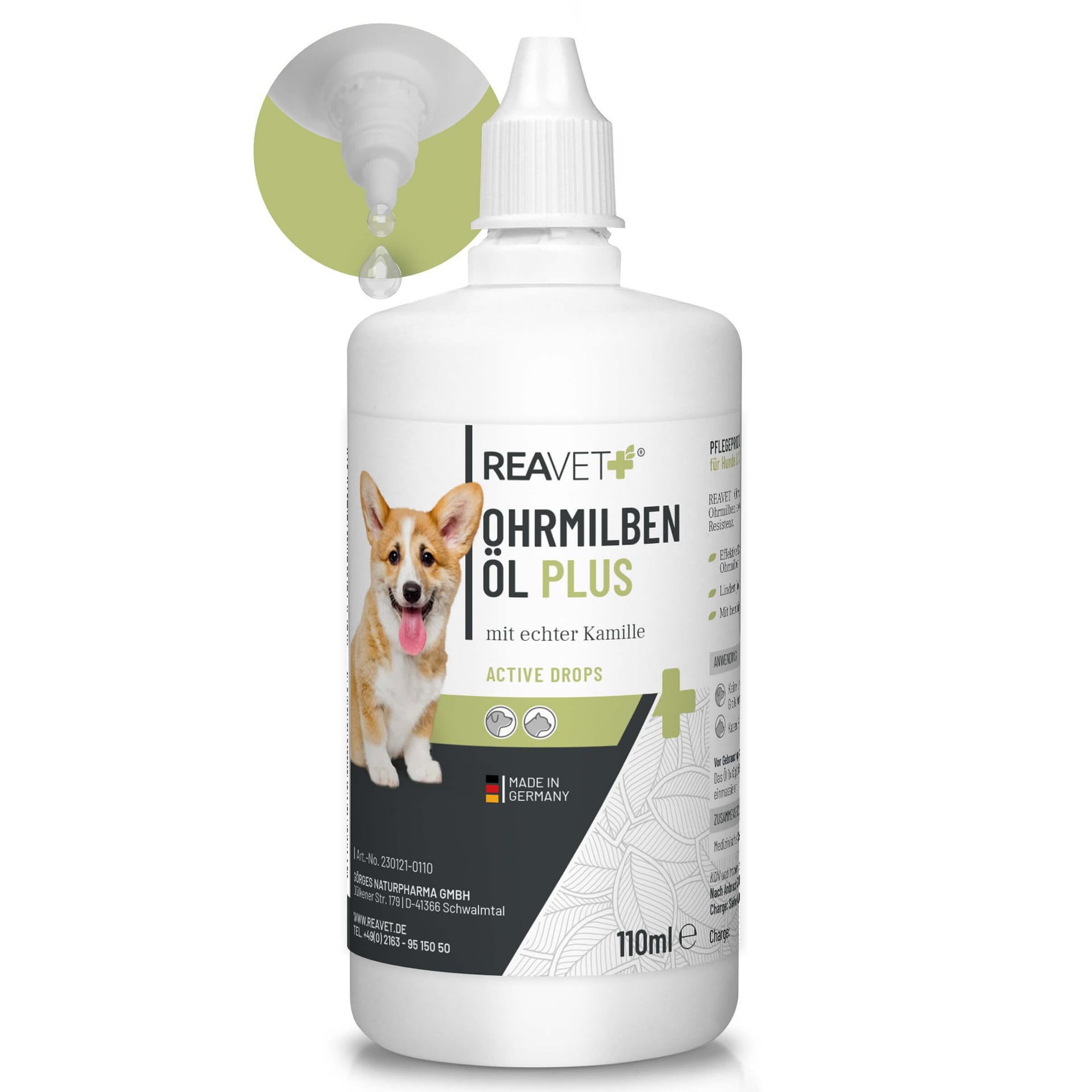 Ohrmilbenöl Plus für Hunde & Katzen