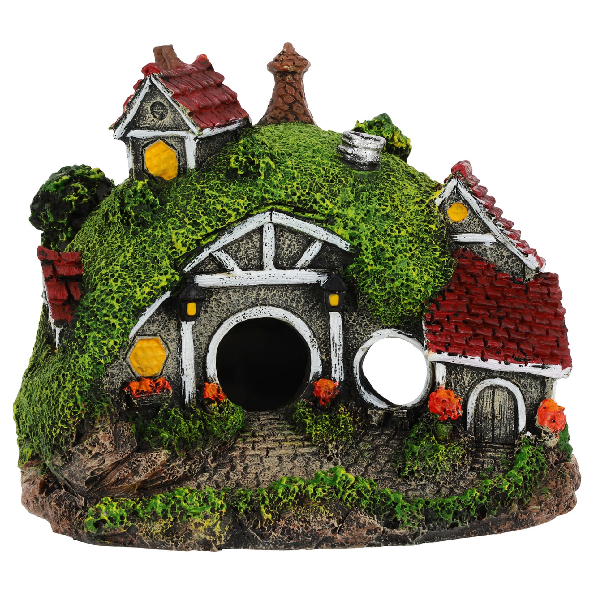 Aquariumdekoration Hobbit-Haus
