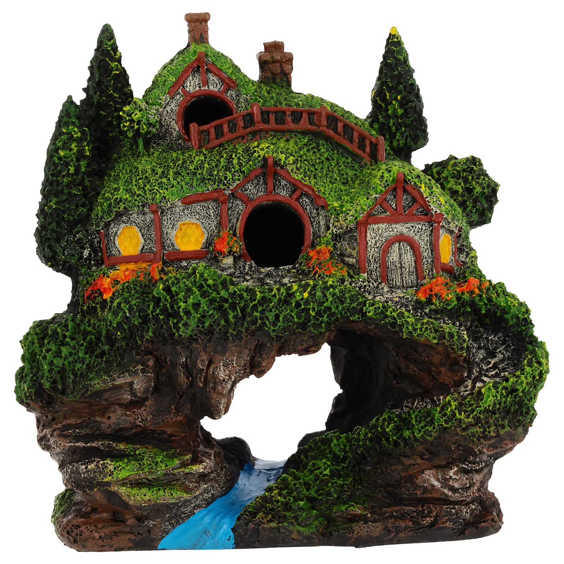 Aquariumdekoration Hobbit-Haus