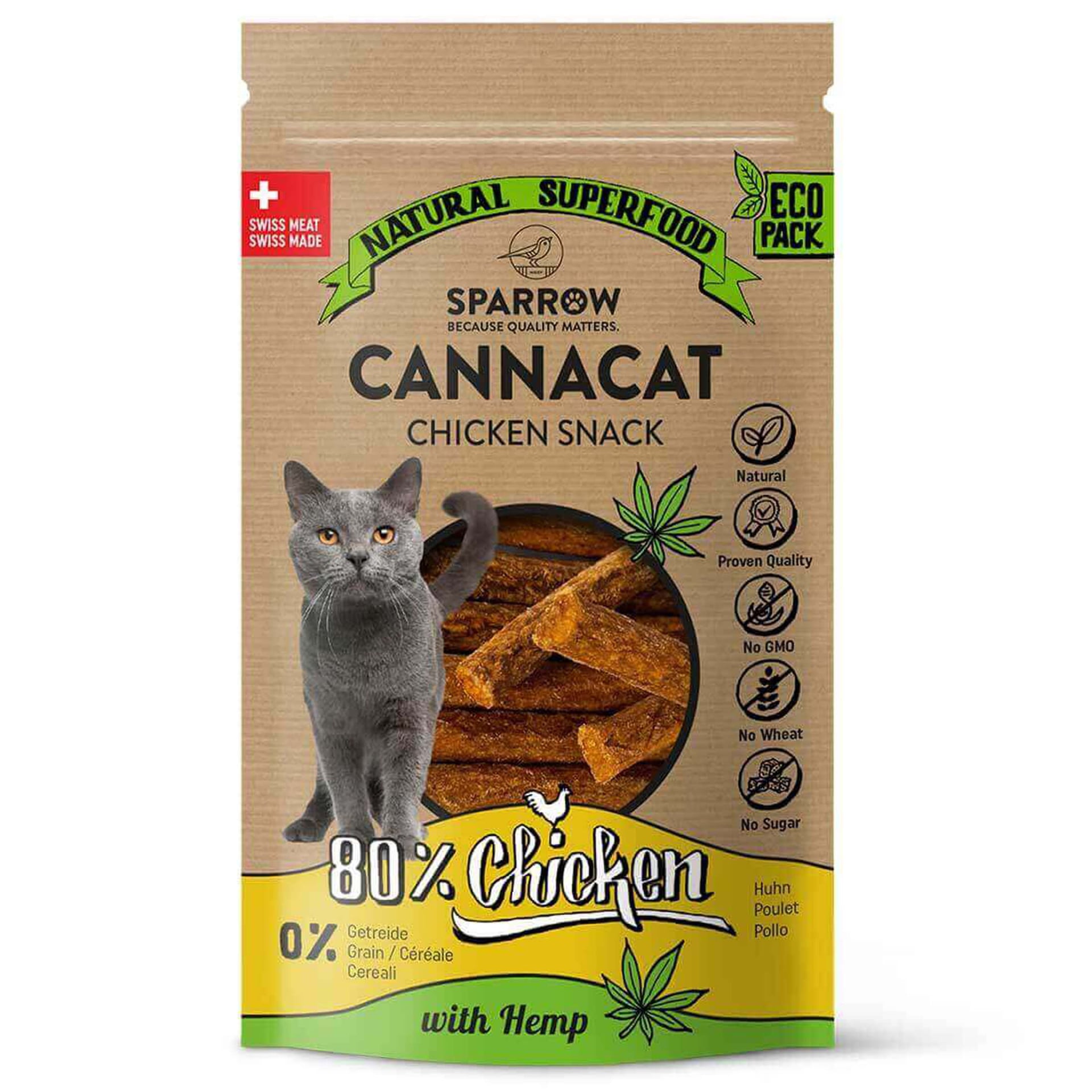Pet CannaCat Chicken Sticks mit CBD