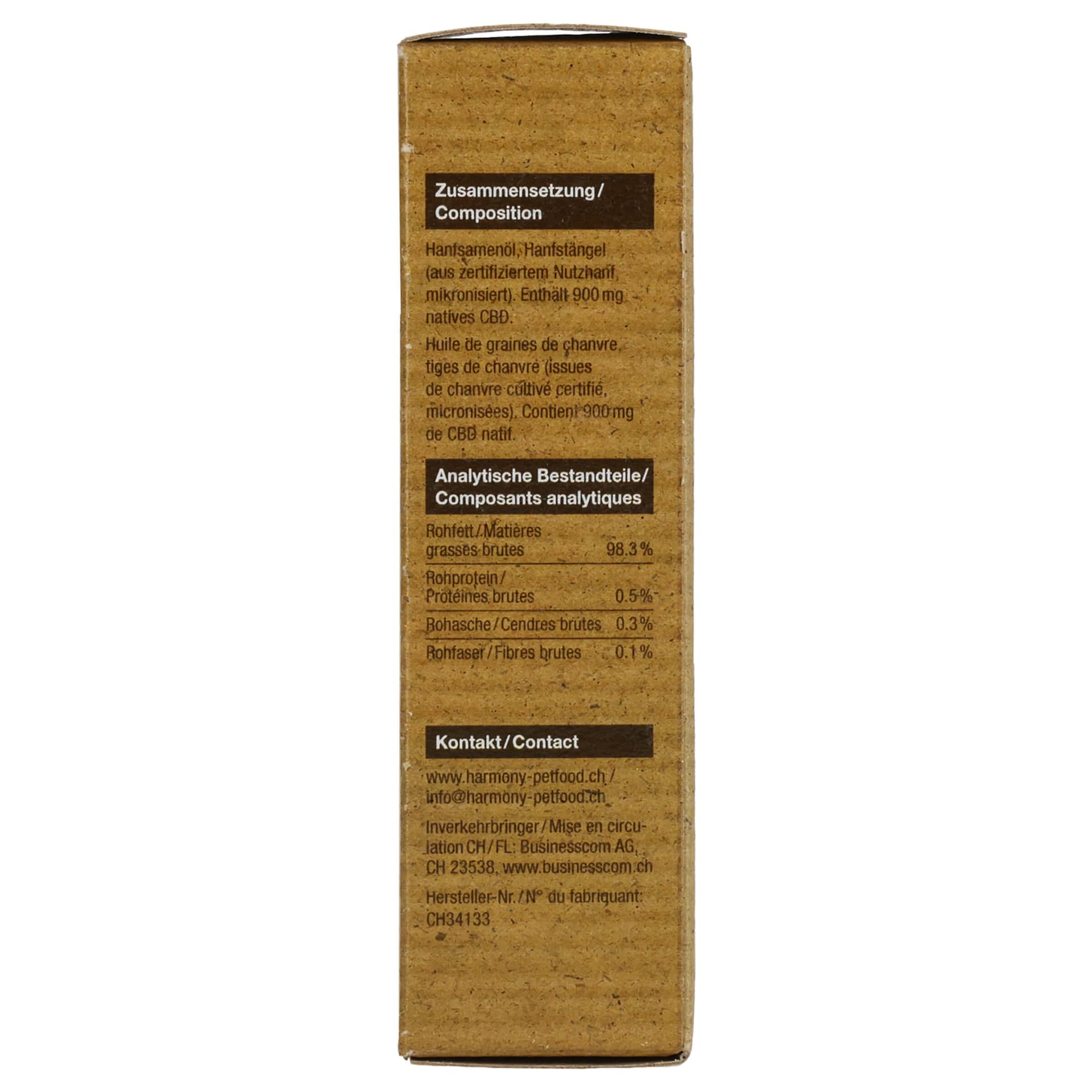 Pet Natural Hemp Oil 4.5% 20ml