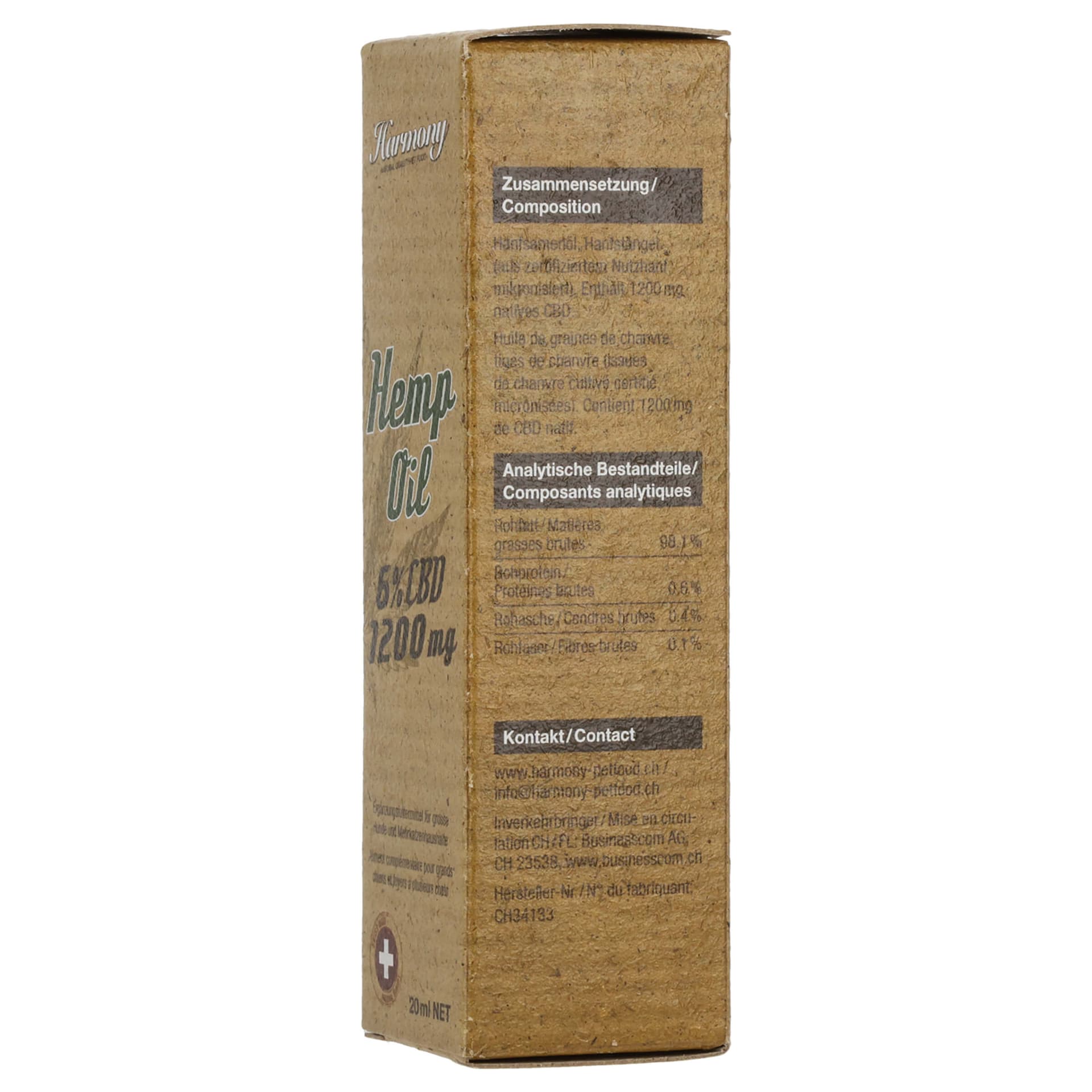 Pet Natural Hemp Oil 6.0% 20ml