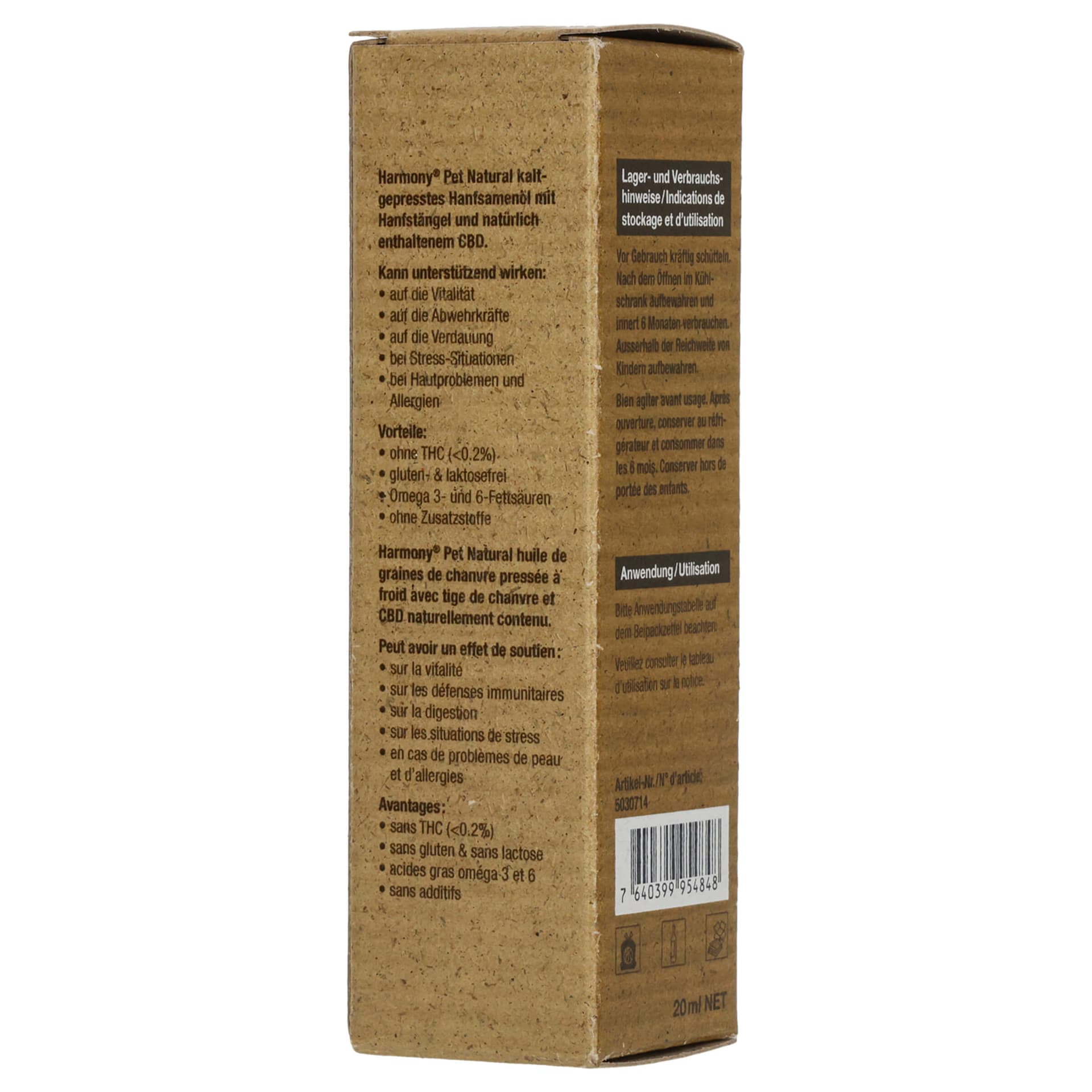 Pet Natural Hemp Oil 6.0% 20ml