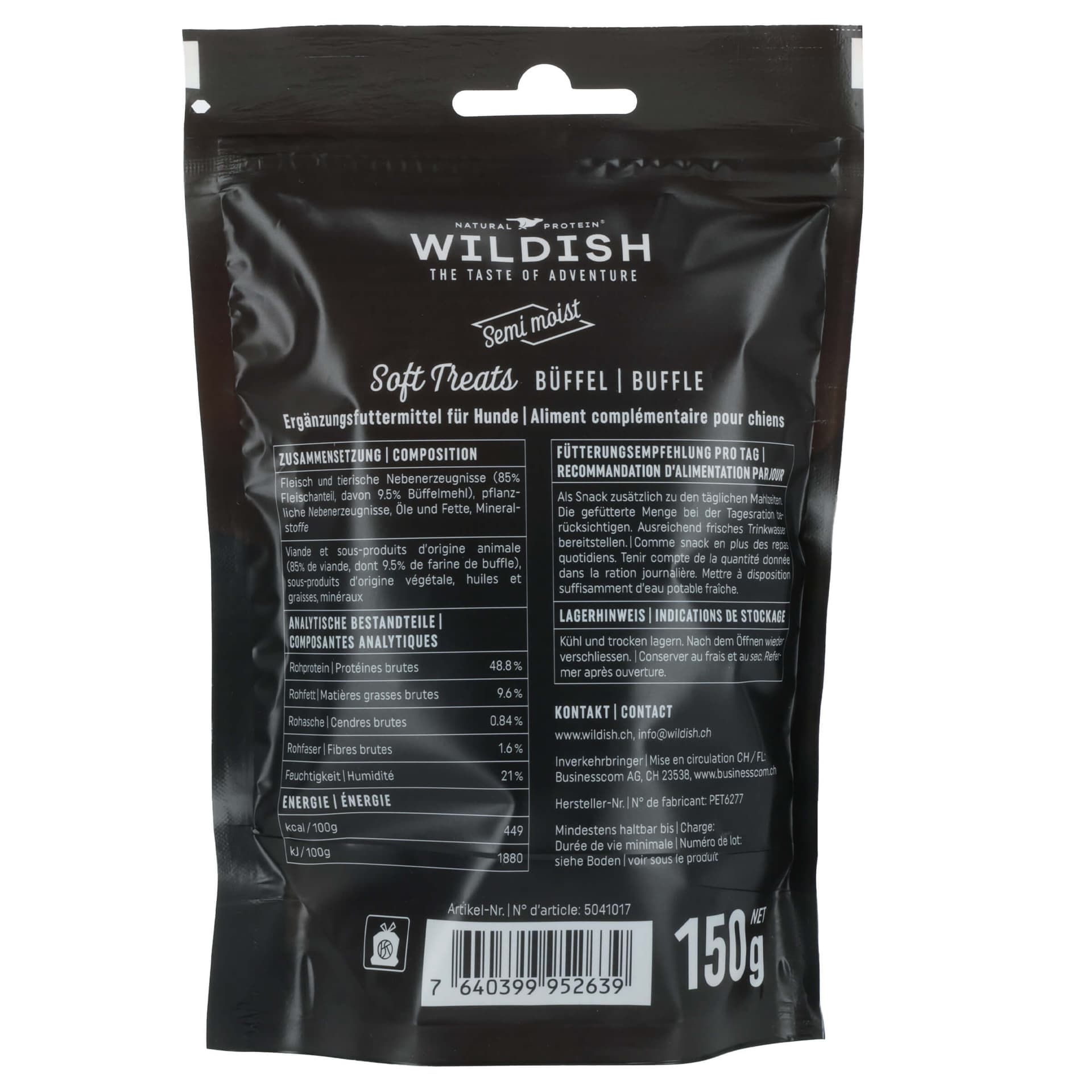 Dog Semi-Moist Treats Büffel