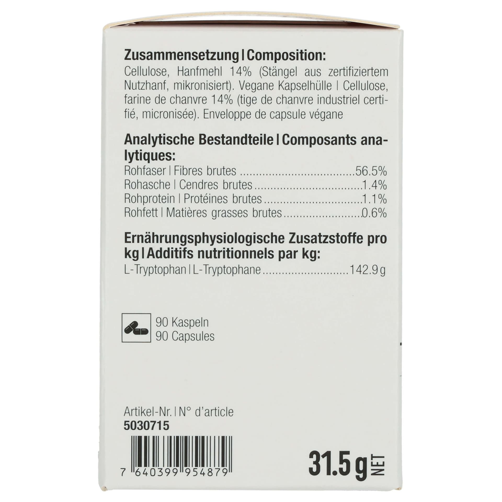 Veterinary Nutrition Dog VET+ CAPS Hemp Basic