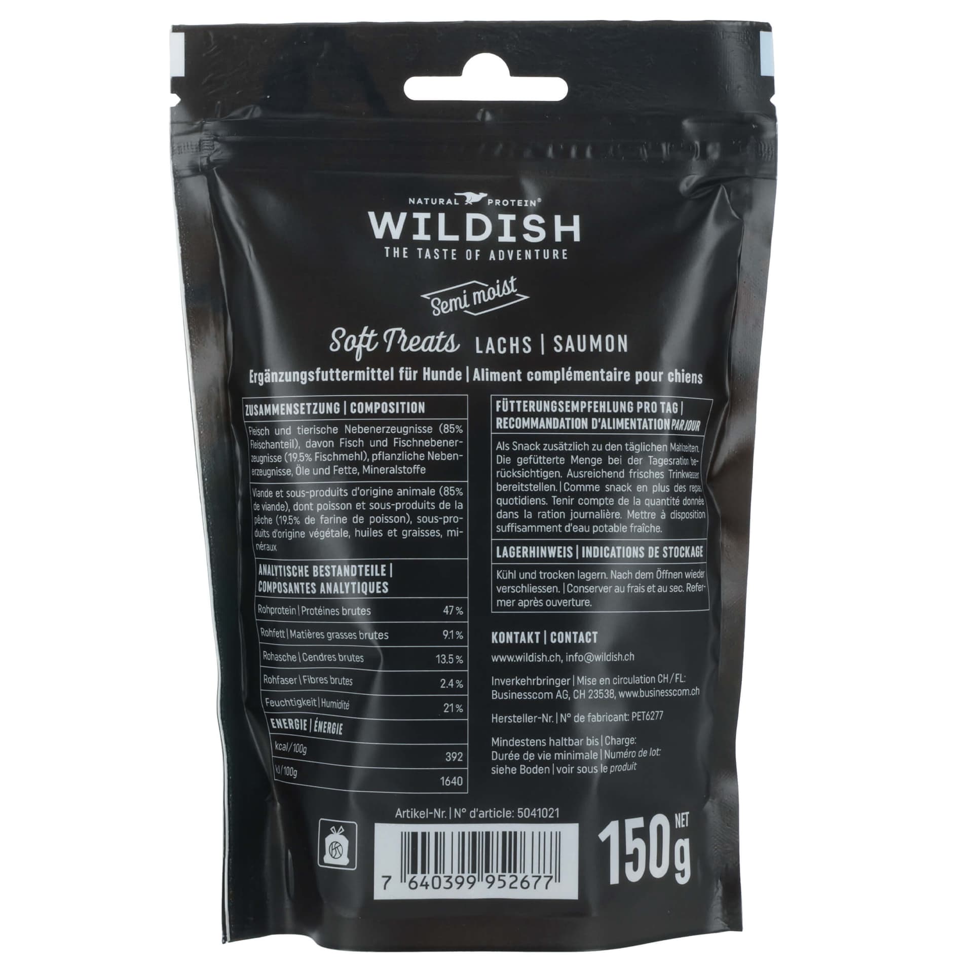 Dog Semi-Moist Treats Lachs