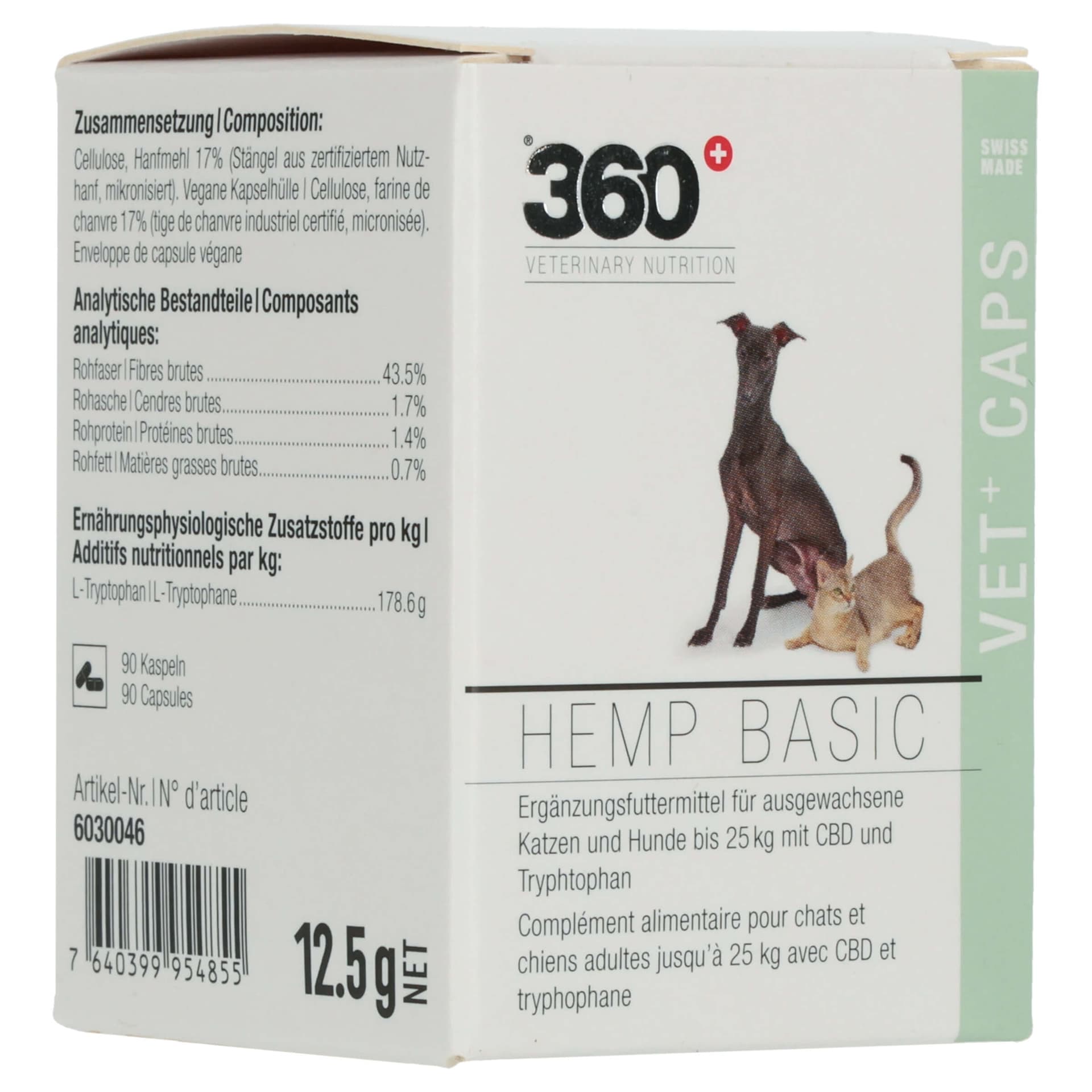 Veterinary Nutrition® VET+ CAPS Pet Hemp Basic