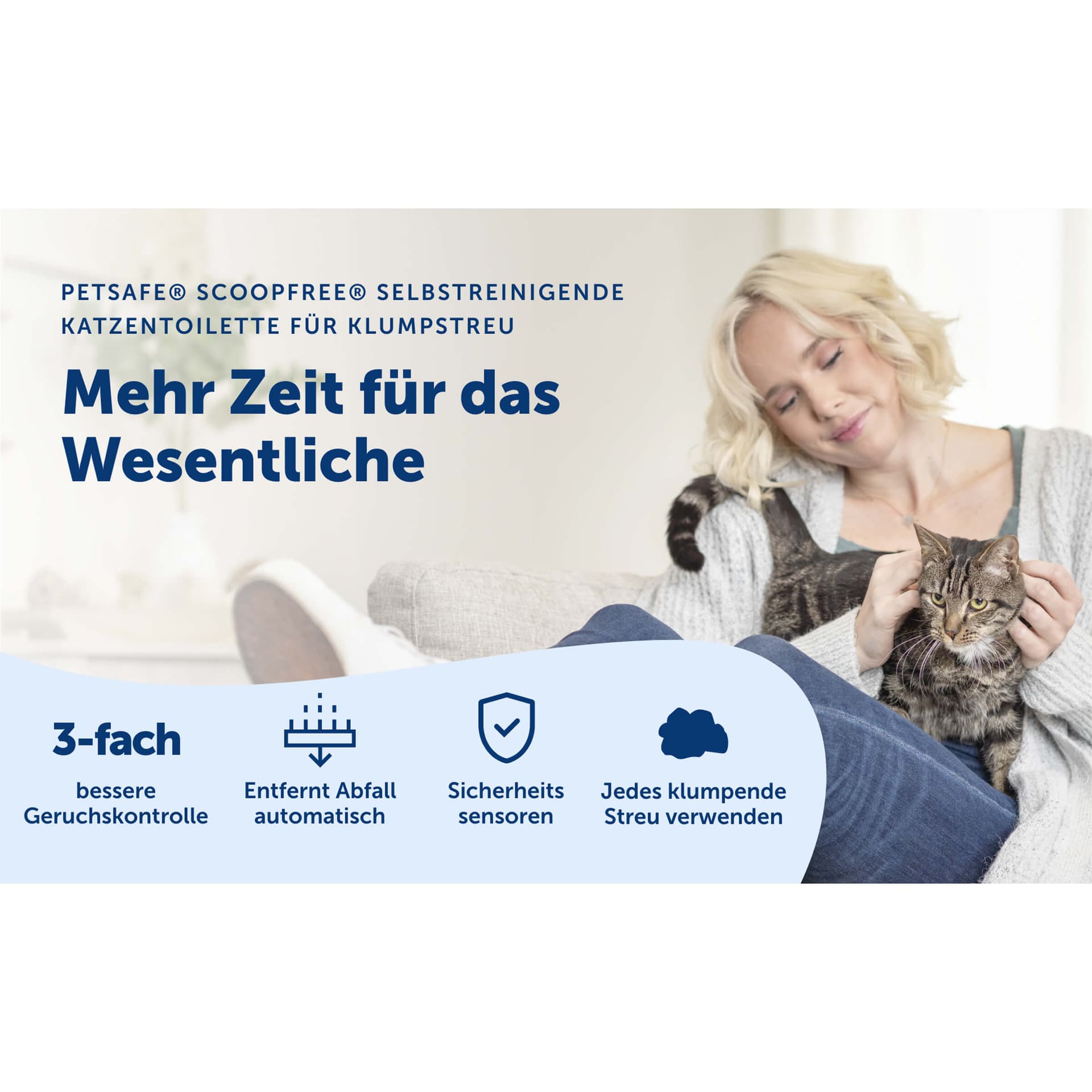 ScoopFree® selbstreinigende Katzentoilette