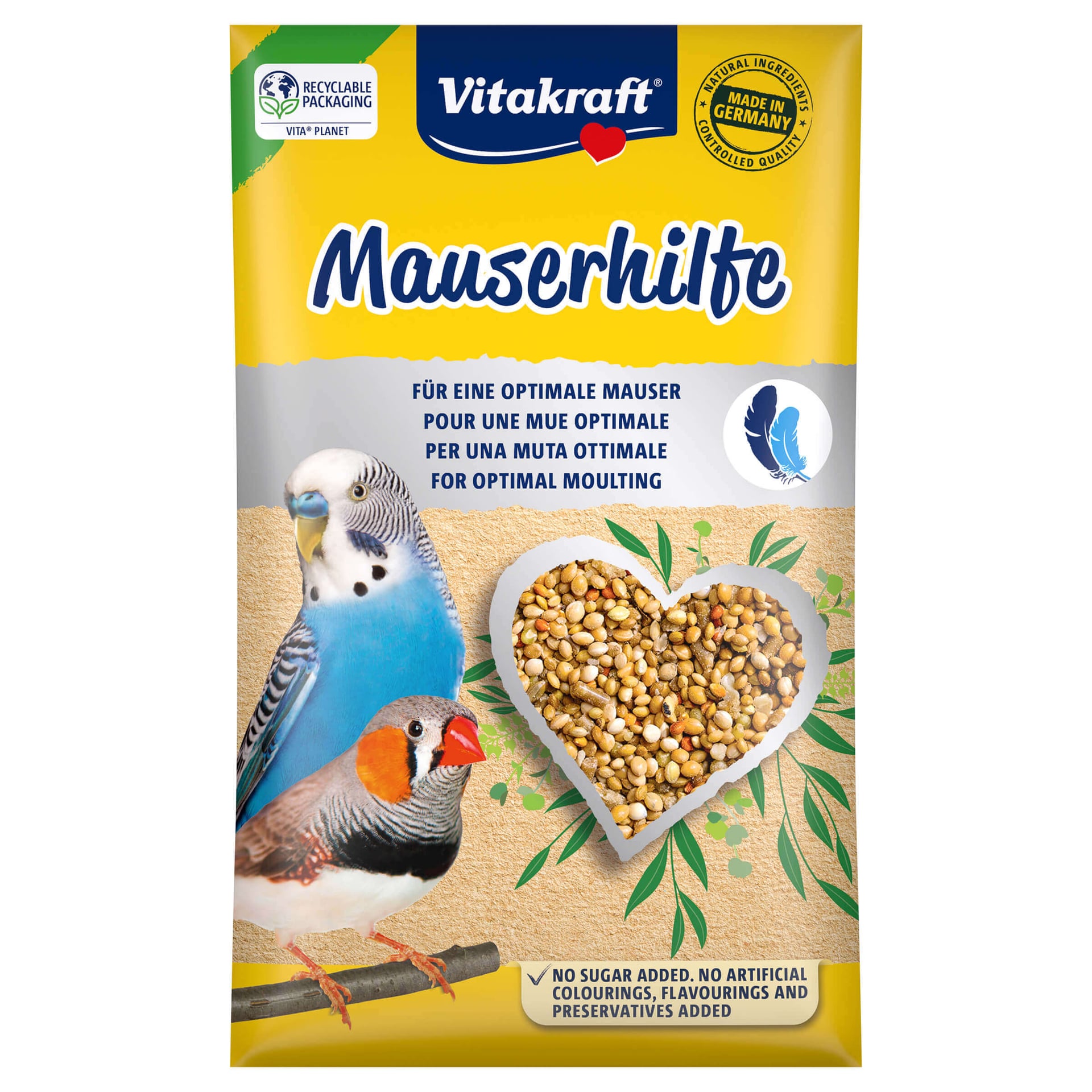 Pucki`s Mauserhilfe Sittich