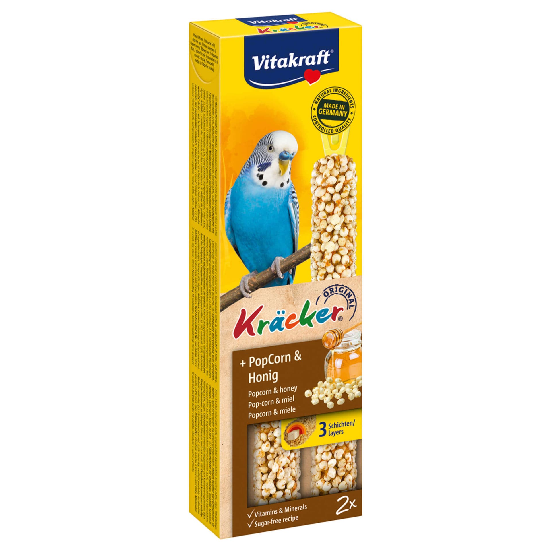 Kräcker Popcorn & Honig Sittich