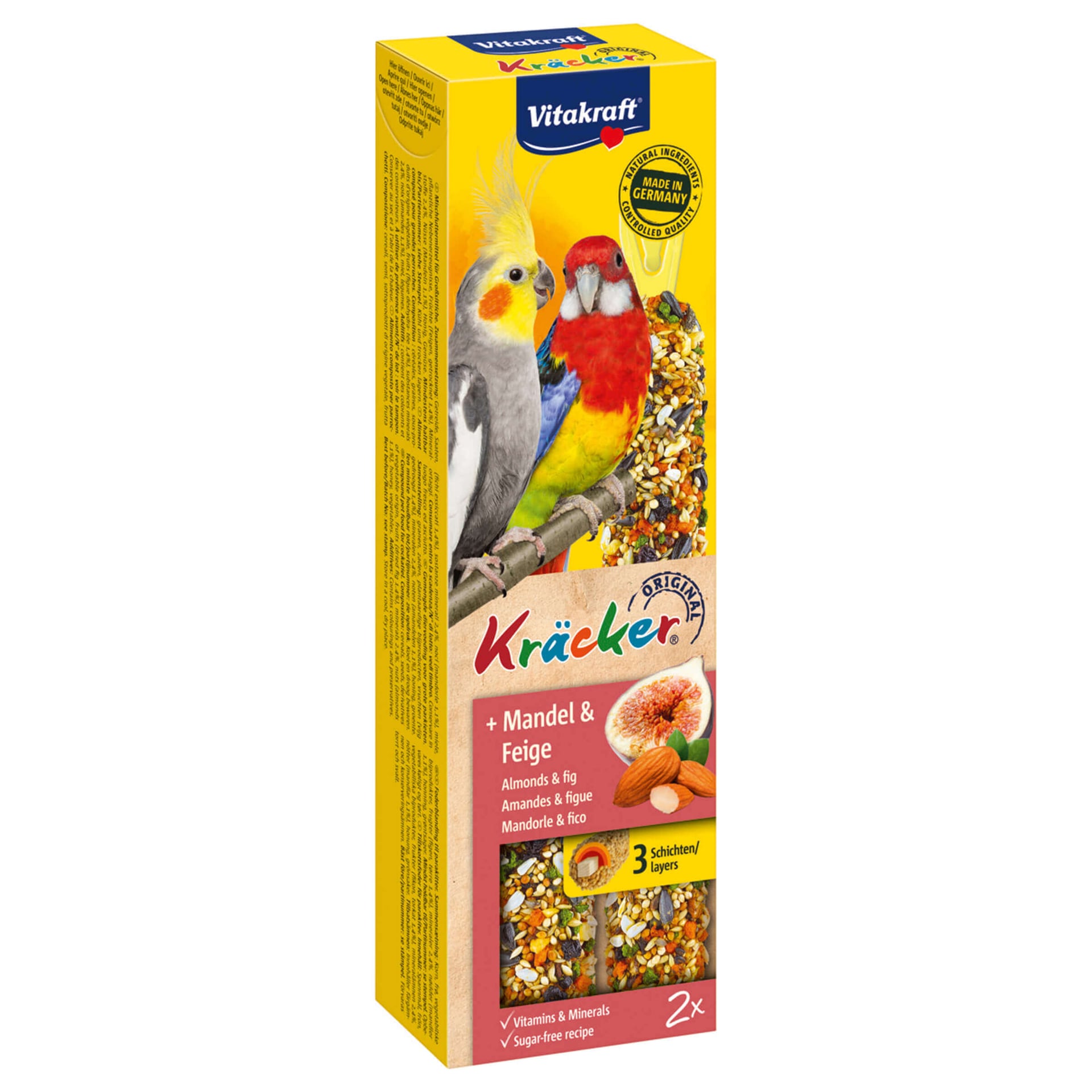 Kräcker mit Frucht für Grosssittiche