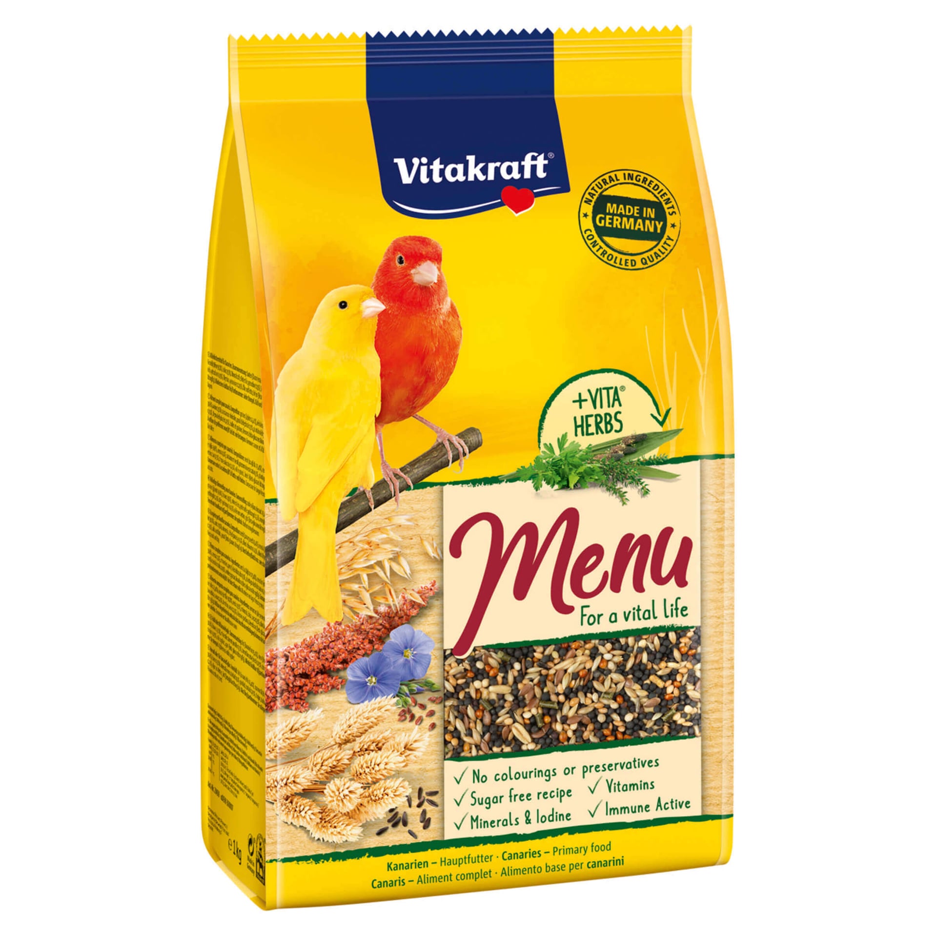 Menü für Kanarien