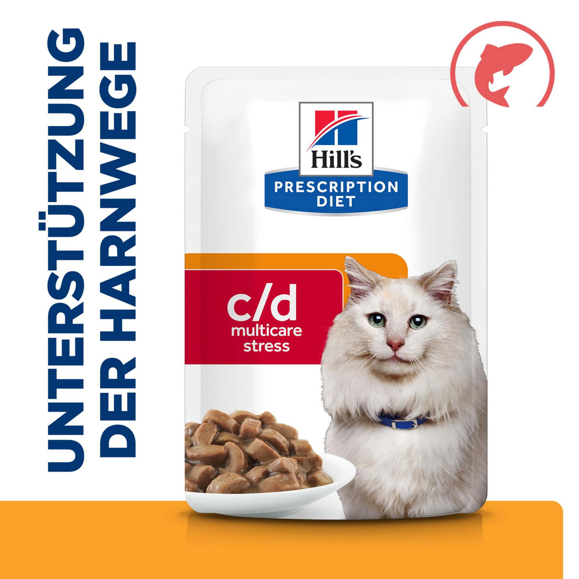 Katze Prescription Diet Urinary Care c/d Multicare Stress Lachs