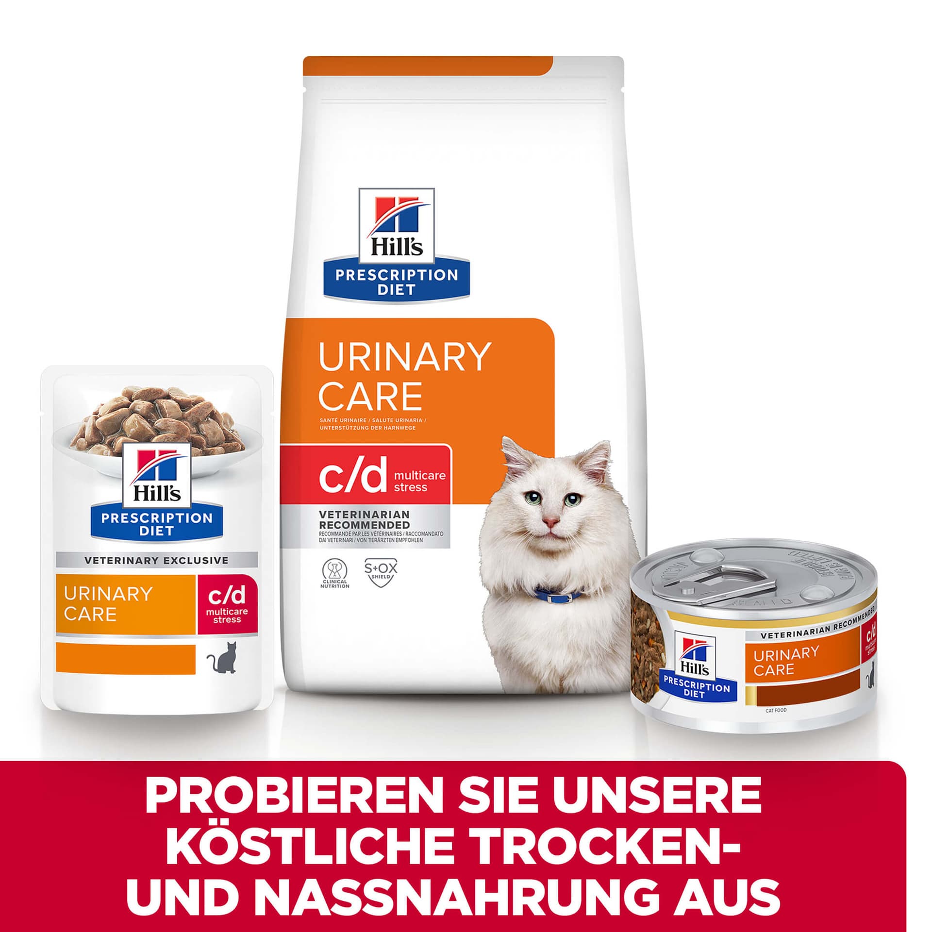 Katze Prescription Diet Urinary Care c/d Multicare Stress Lachs