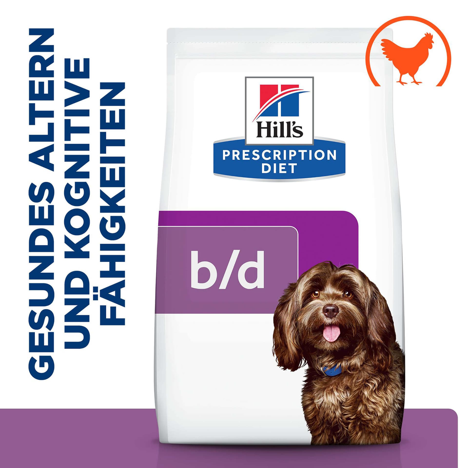 Hundfutter Prescription Diet b/d mit Huhn