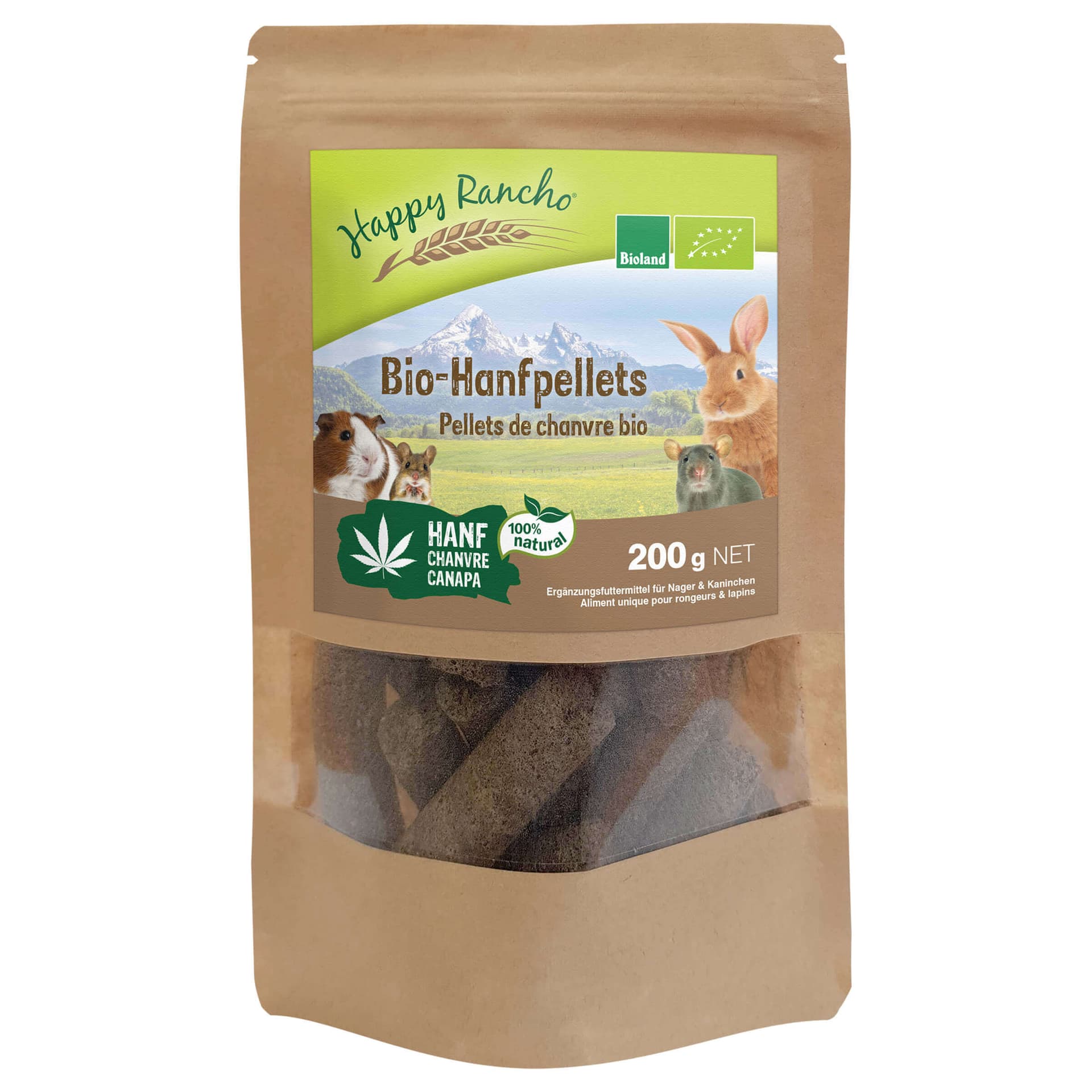Bio Hanfsamenpellets für Nager & Kaninchen