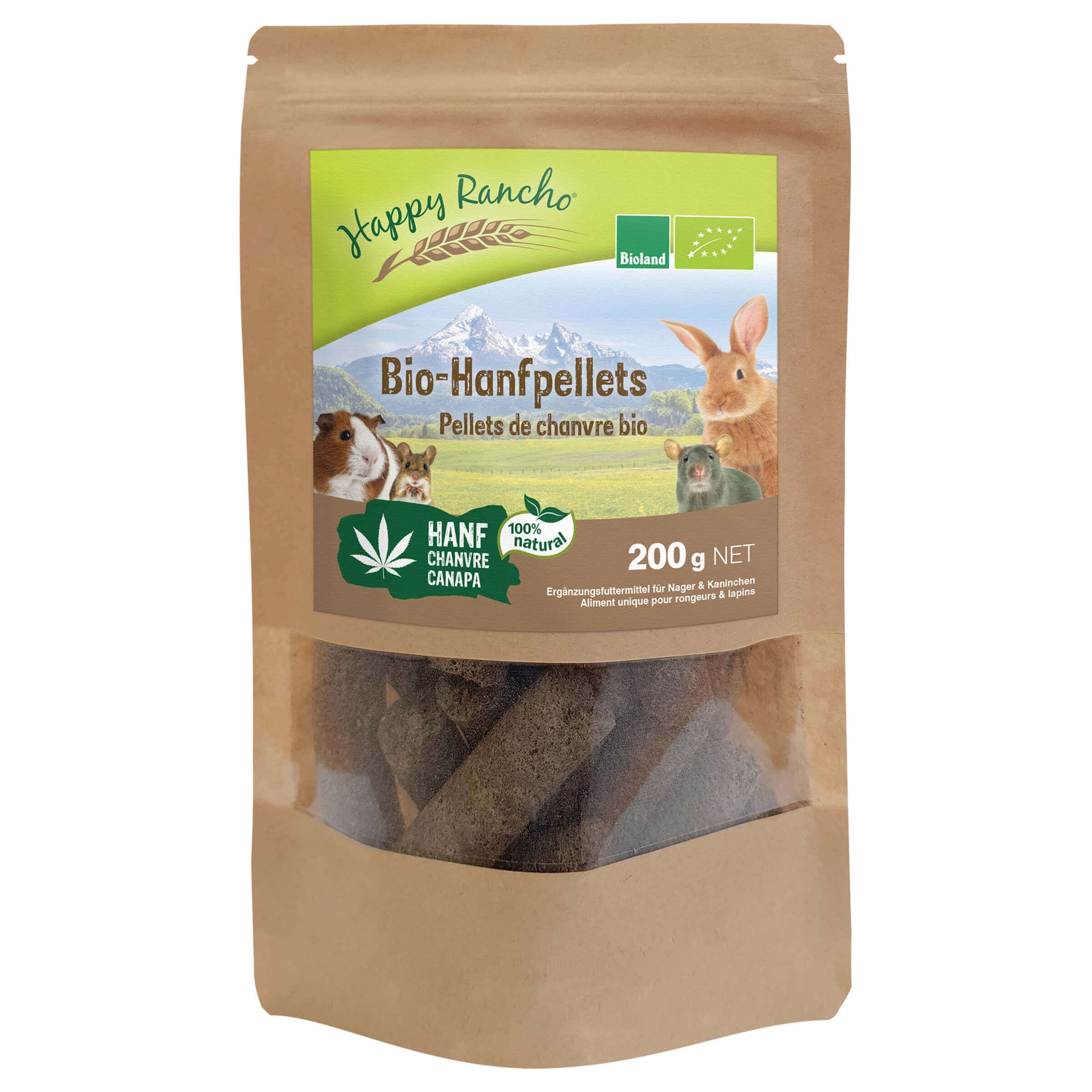 Bio Hanfsamenpellets für Nager & Kaninchen