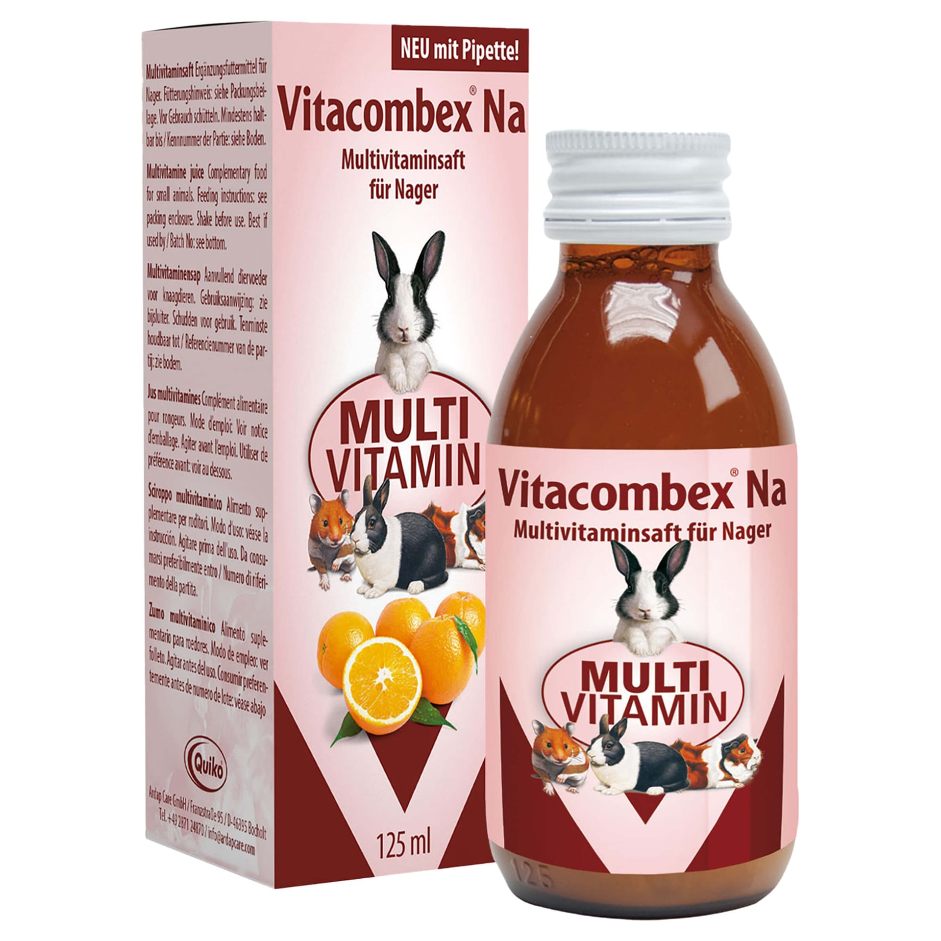 Vitacombex Na: Multivitaminsaft für Nagetiere