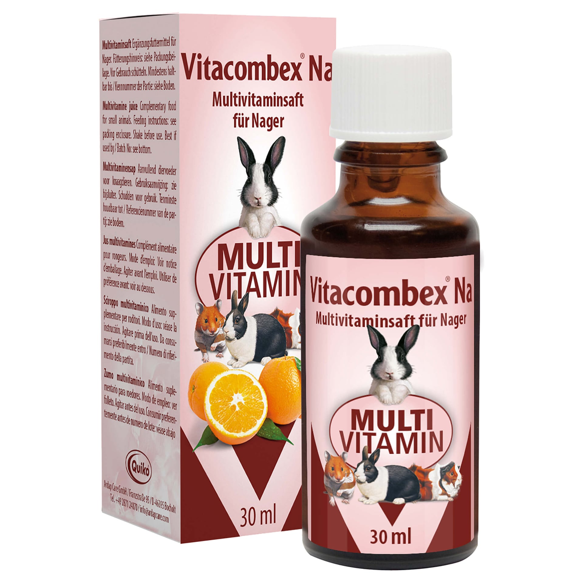 Vitacombex Na: Multivitaminsaft für Nagetiere