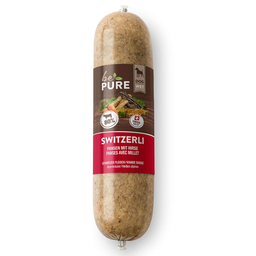 Switzerli Wurst Pansen mit Hirse