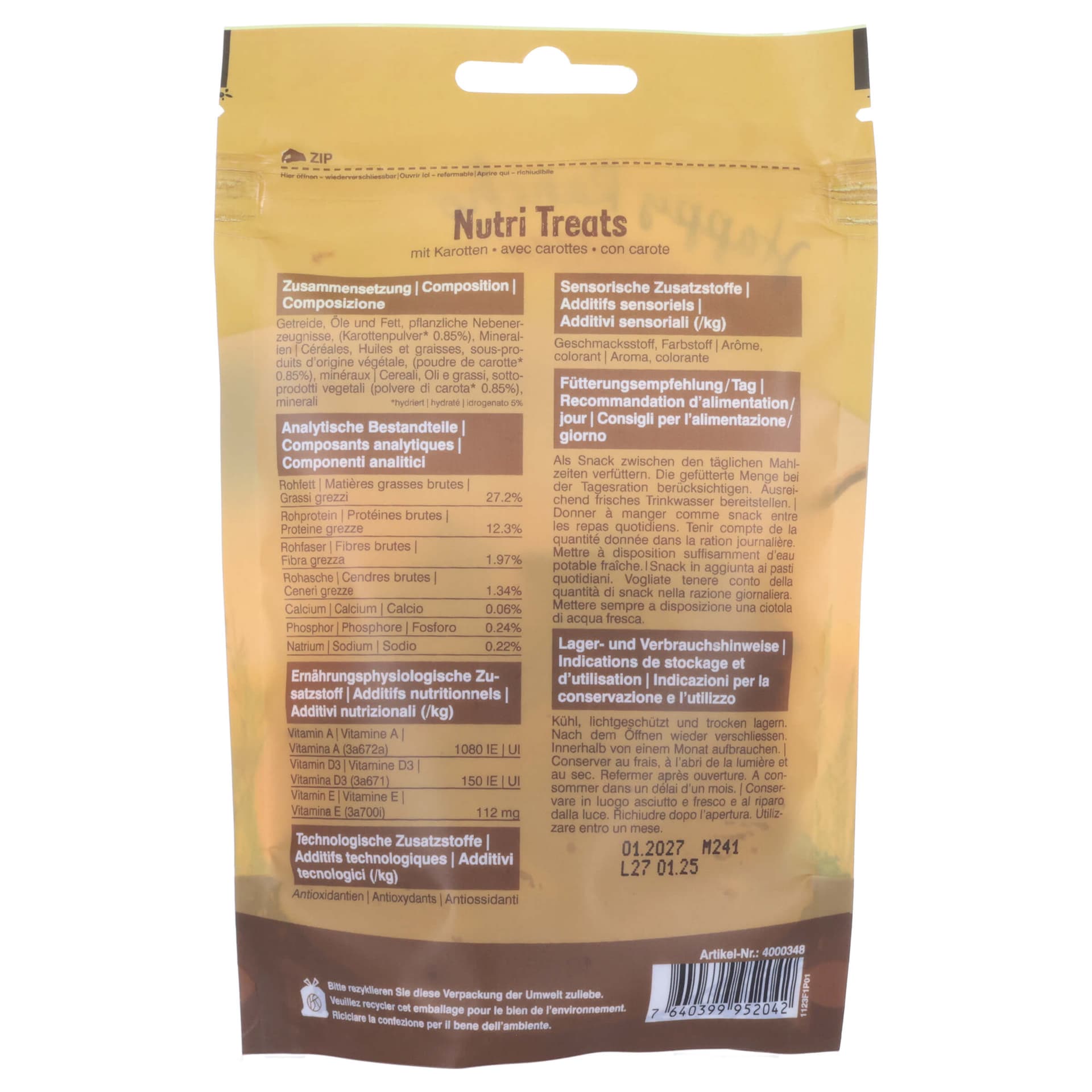 Nutri Treats mit Karotten