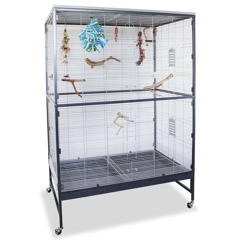 Vogelvoliere Villa Casa 120 Antik/Platinum