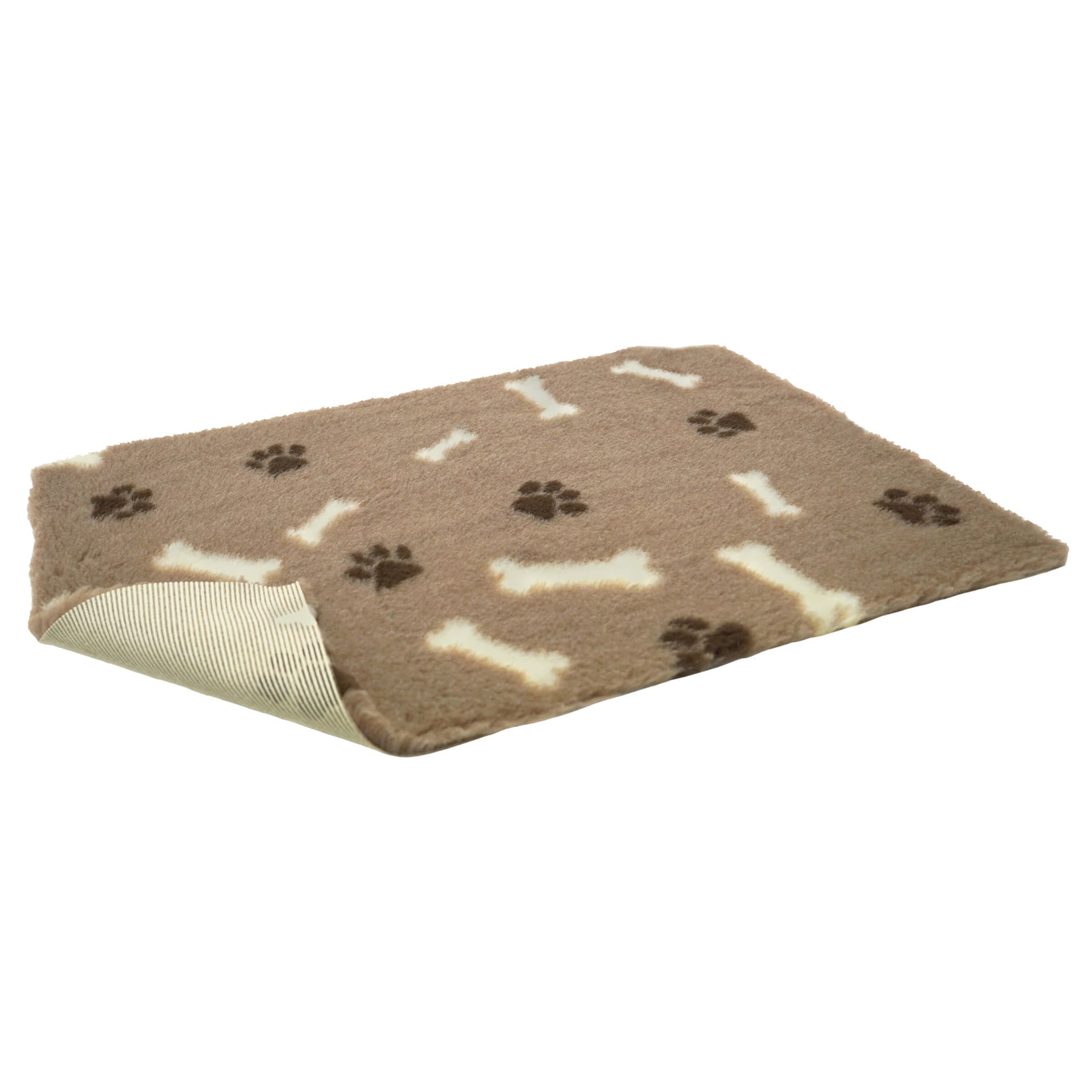 QUALIDOG Liegematte Anti-Slip Mink & Knochen mit Pfoten