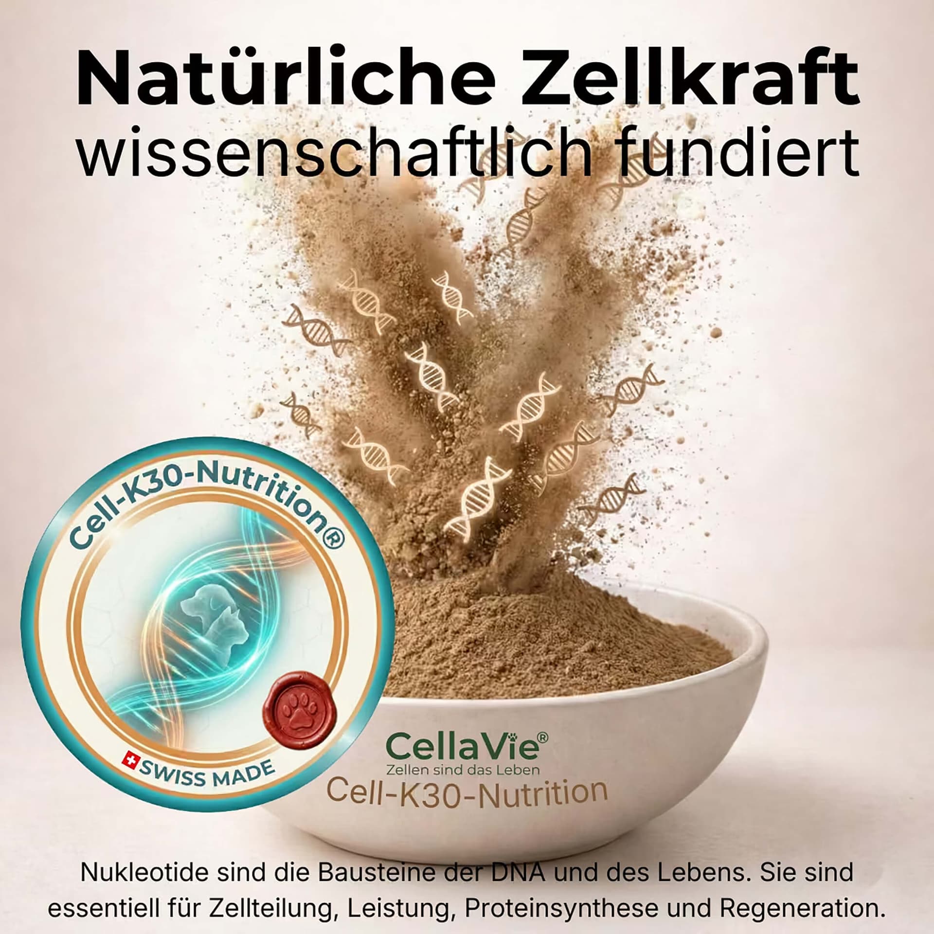 Zellkraft Pulver für Hunde & Katzen