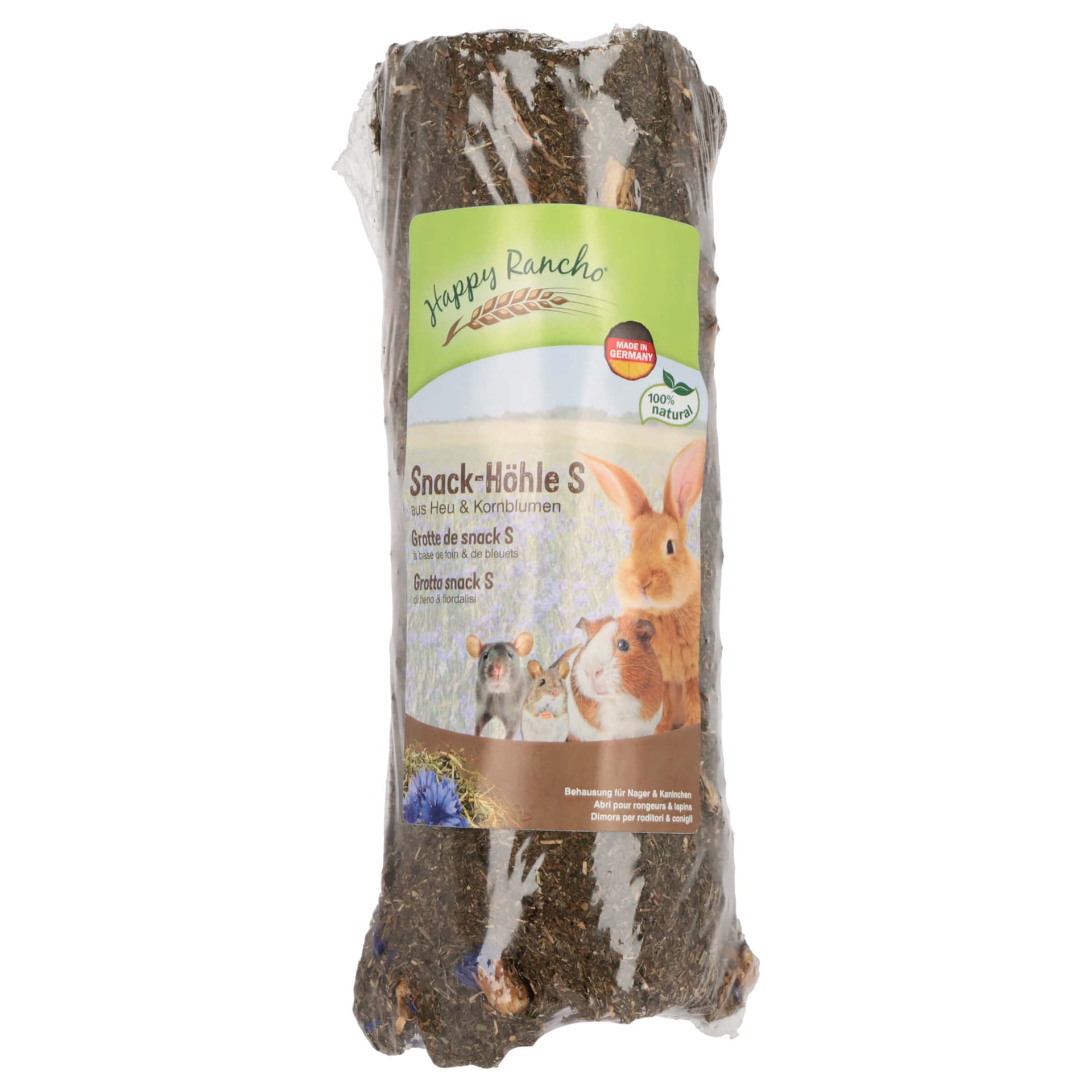 Snack-Höhle aus Heu & Kornblume