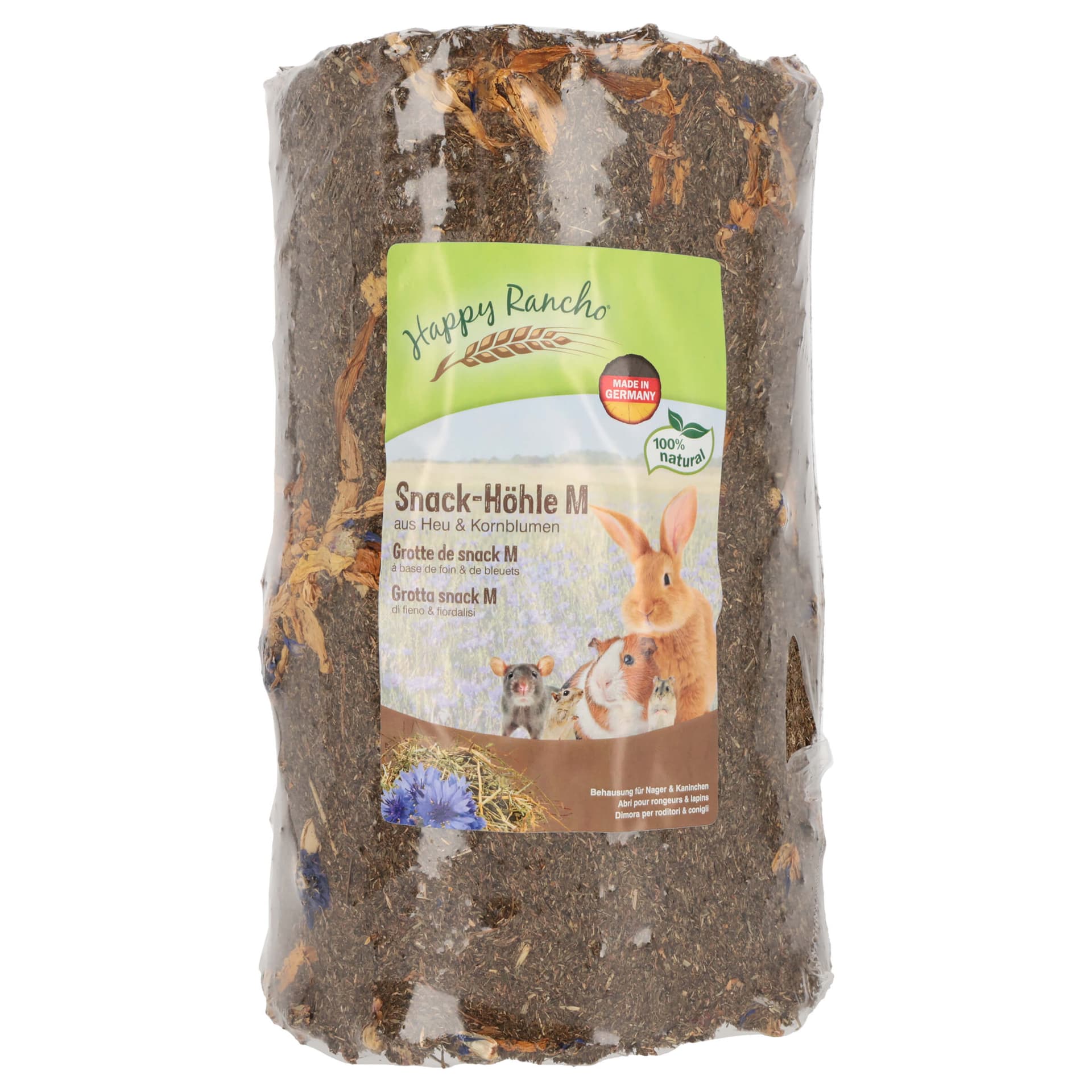 Snack-Höhle aus Heu & Kornblume