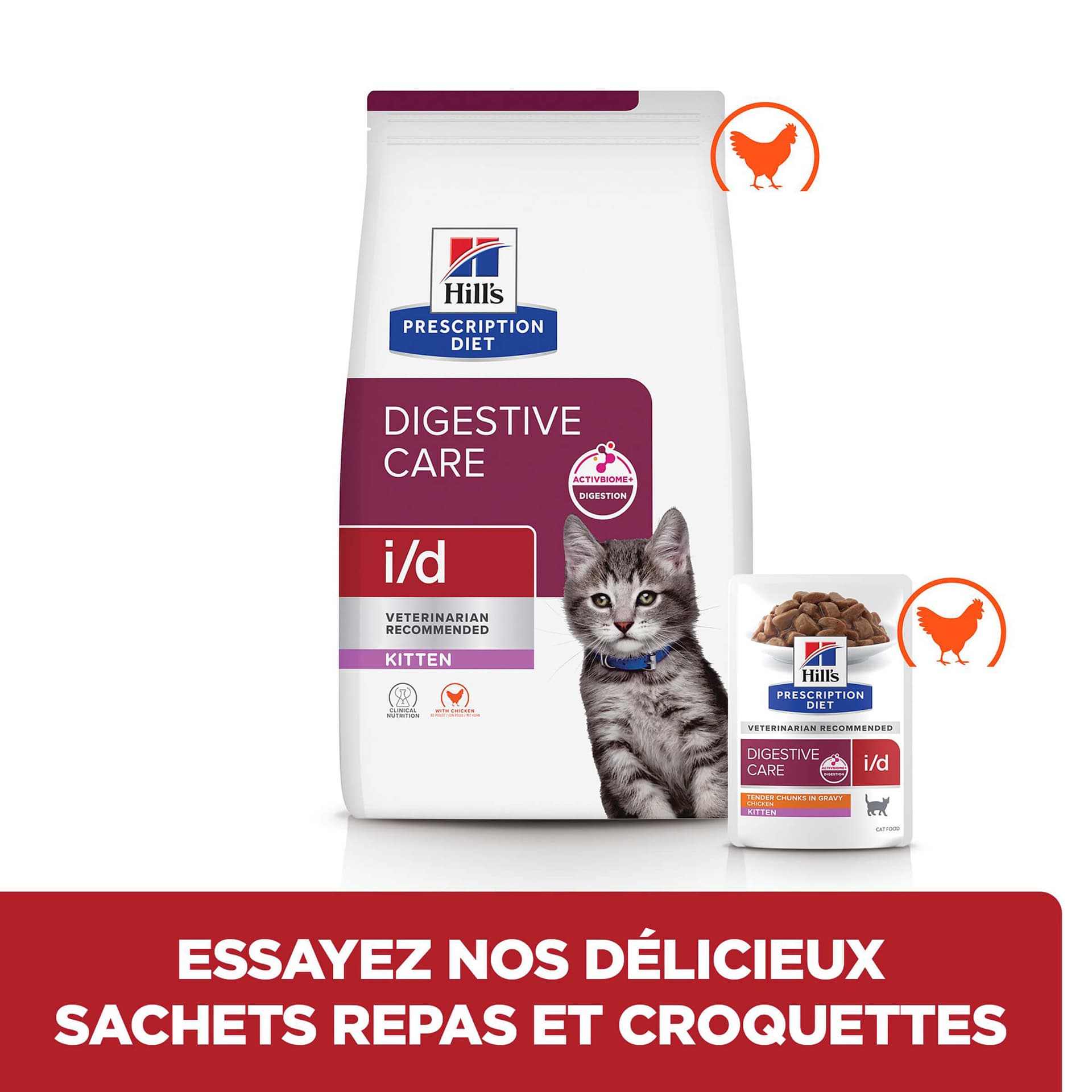 Hills Katze Trockenfutter PD i/d Digestive Care Kitten Huhn 3kg