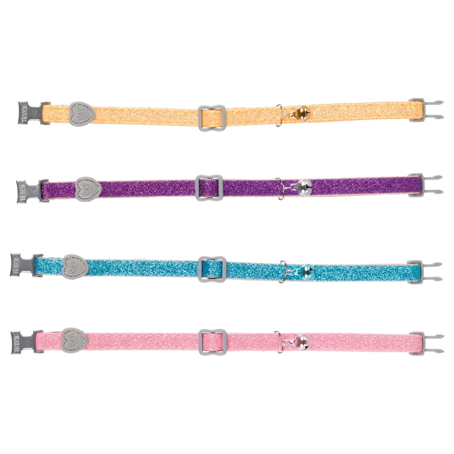 Katzenhalsband Glitzer Uni