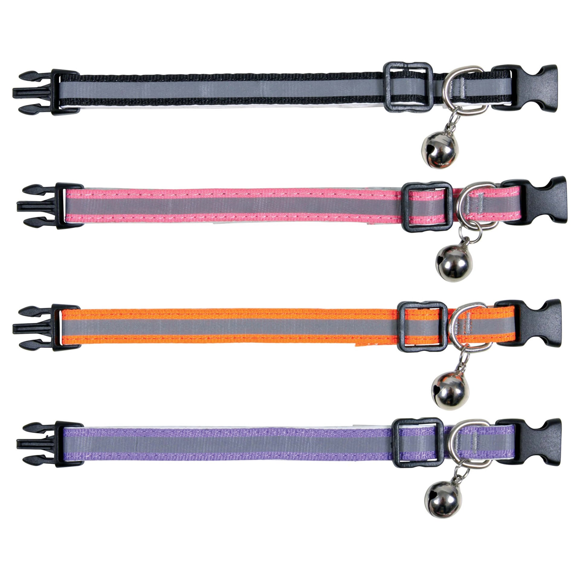 Kätzchenhalsband reflektierend mit Glöckchen