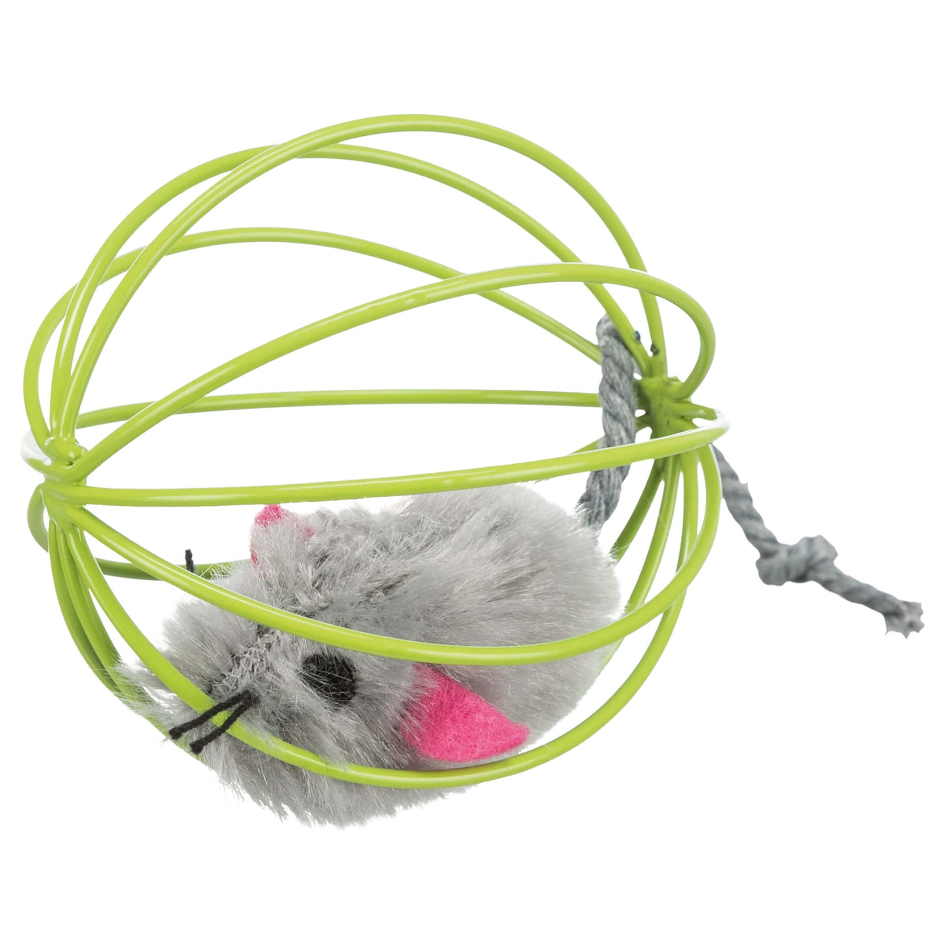 Plüschmausim Gitterball